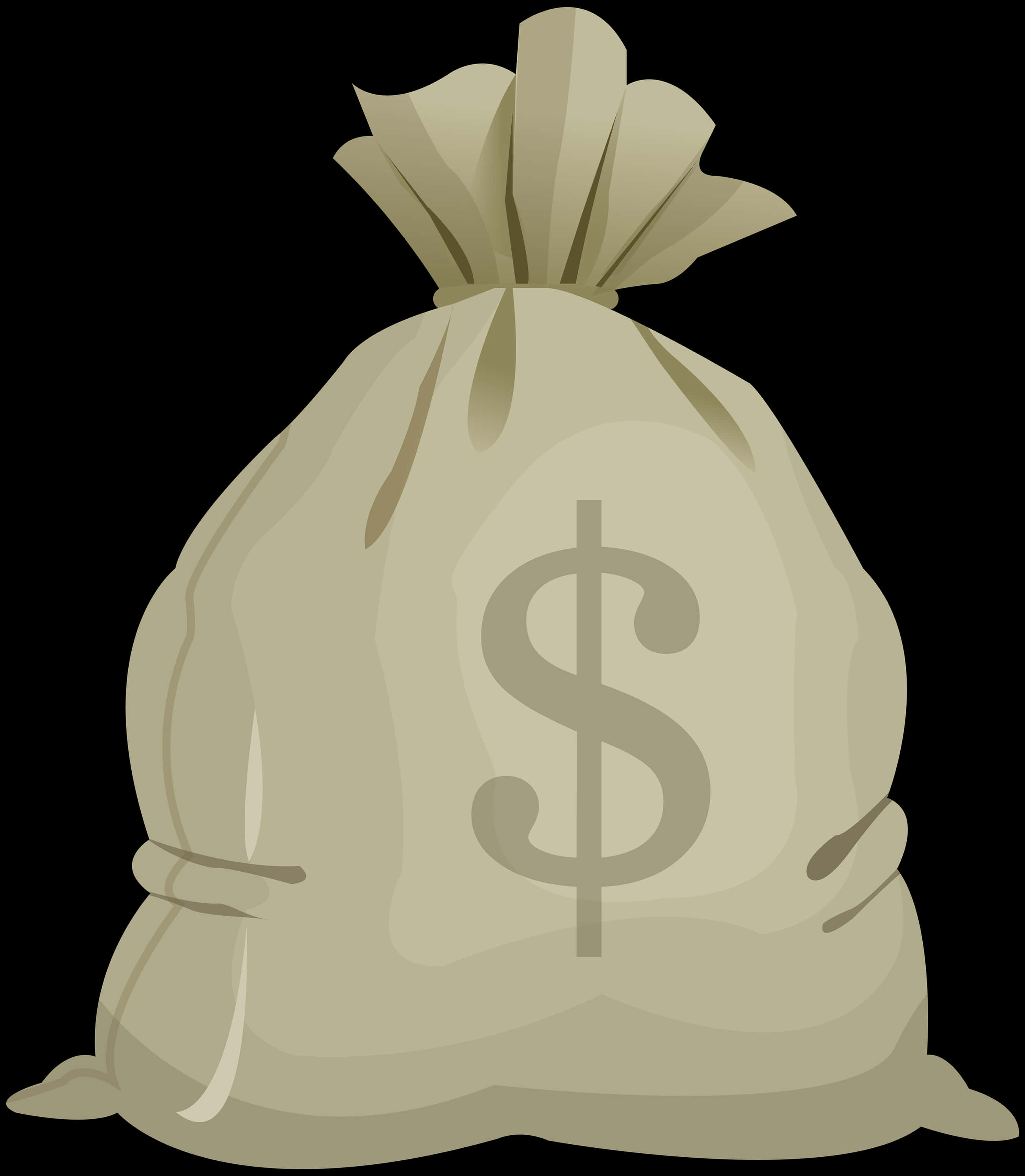 Money Bag, beige, dollar sign, 2K Phone Wallpaper