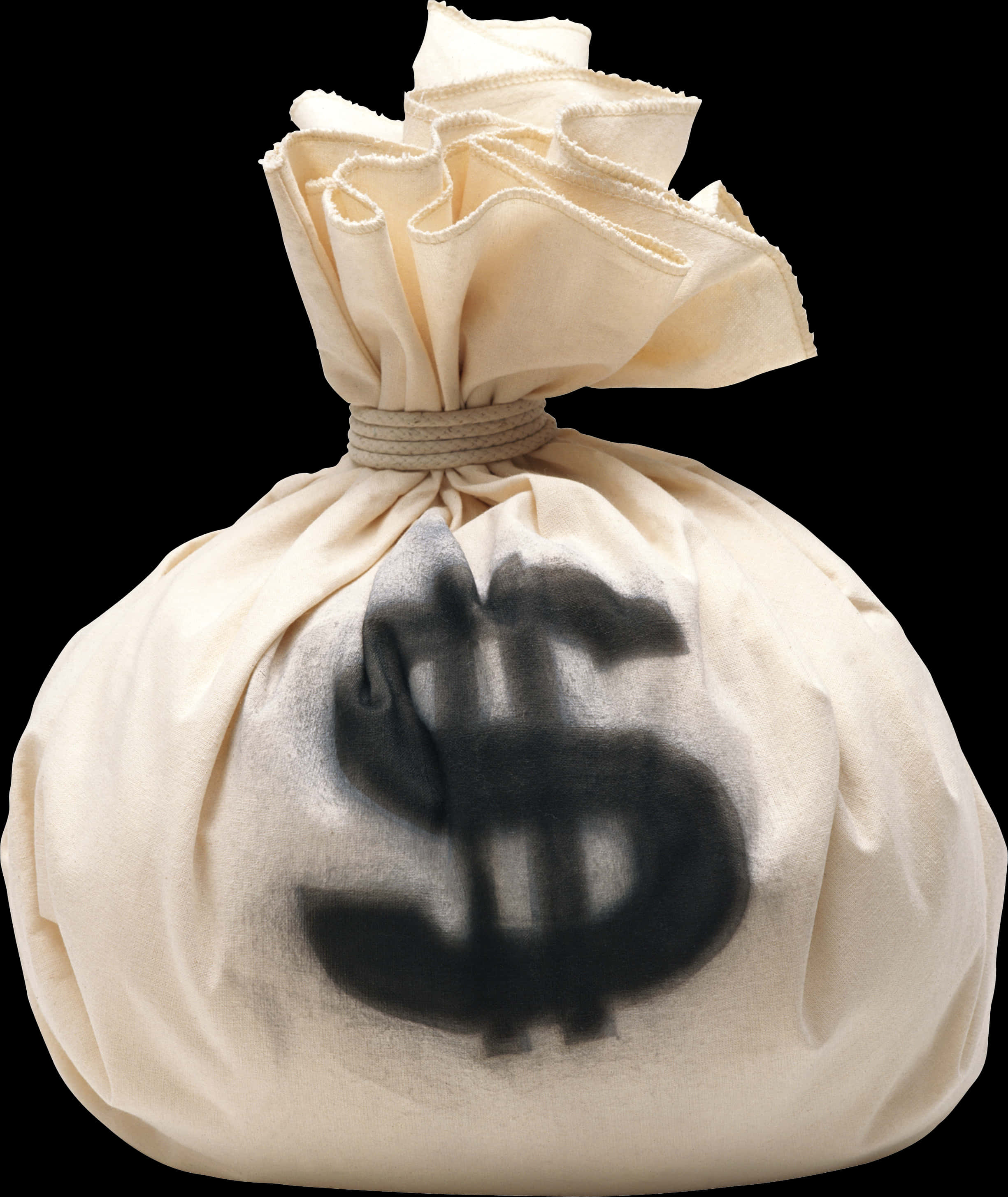 money bag, dollar sign, cream-colored canvas, 2K Phone Wallpaper