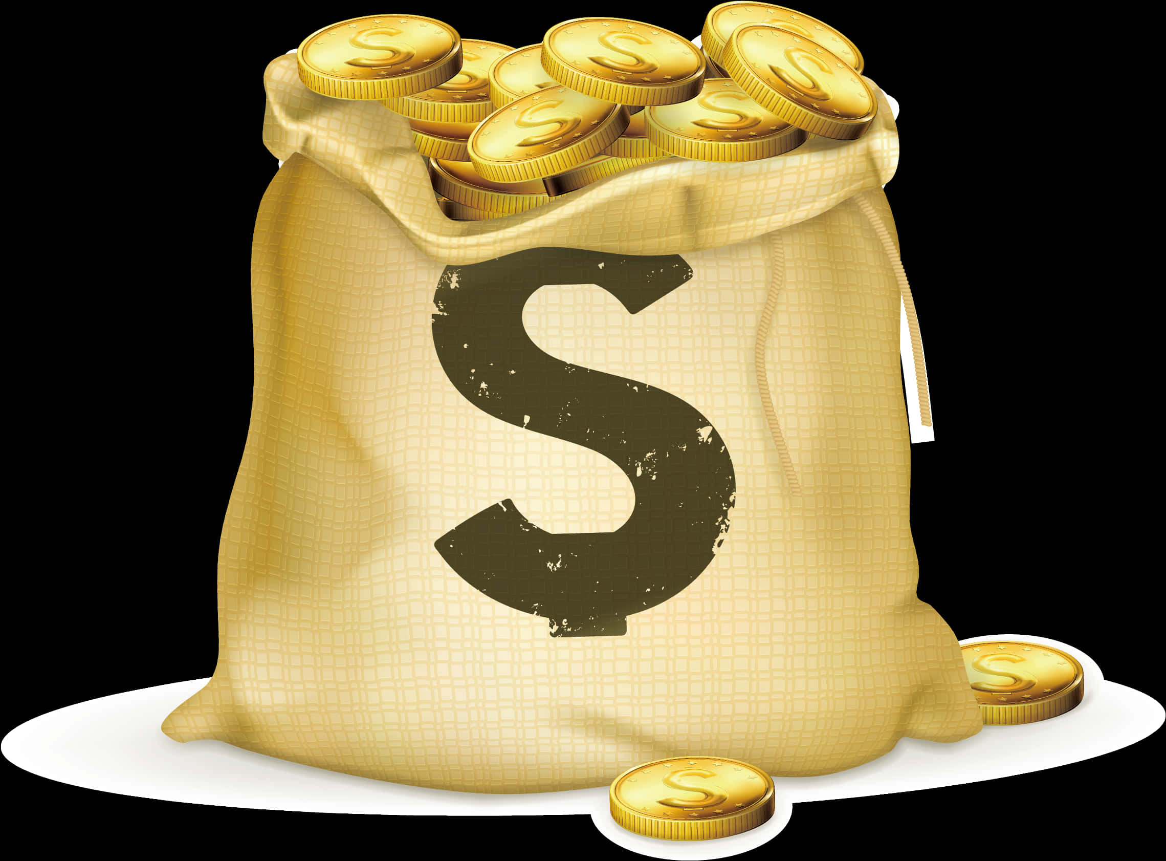 money bag, burlap sack, dollar sign, Full HD Desktop Wallpaper
