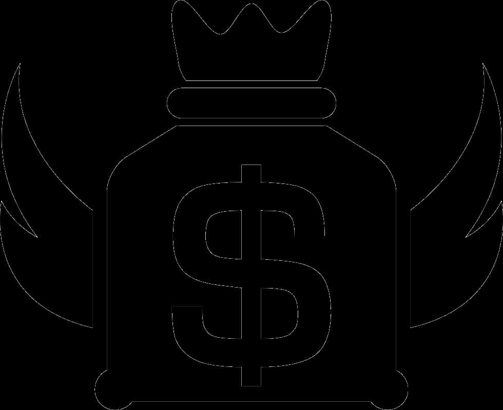 money bag, wings, dollar sign, SD Desktop Wallpaper