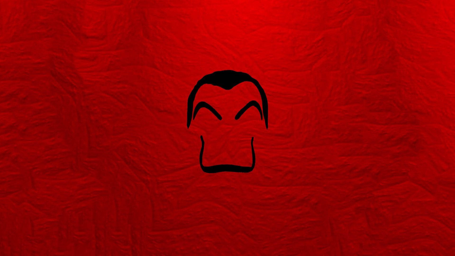 Money Heist, minimalist art, black, Full HD Desktop Wallpaper