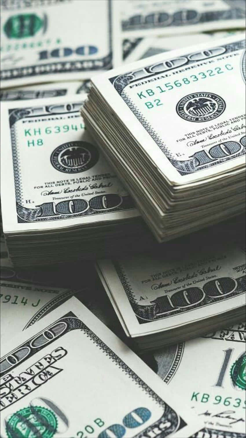 one hundred dollar bills, crisp, surface, HD Phone Wallpaper