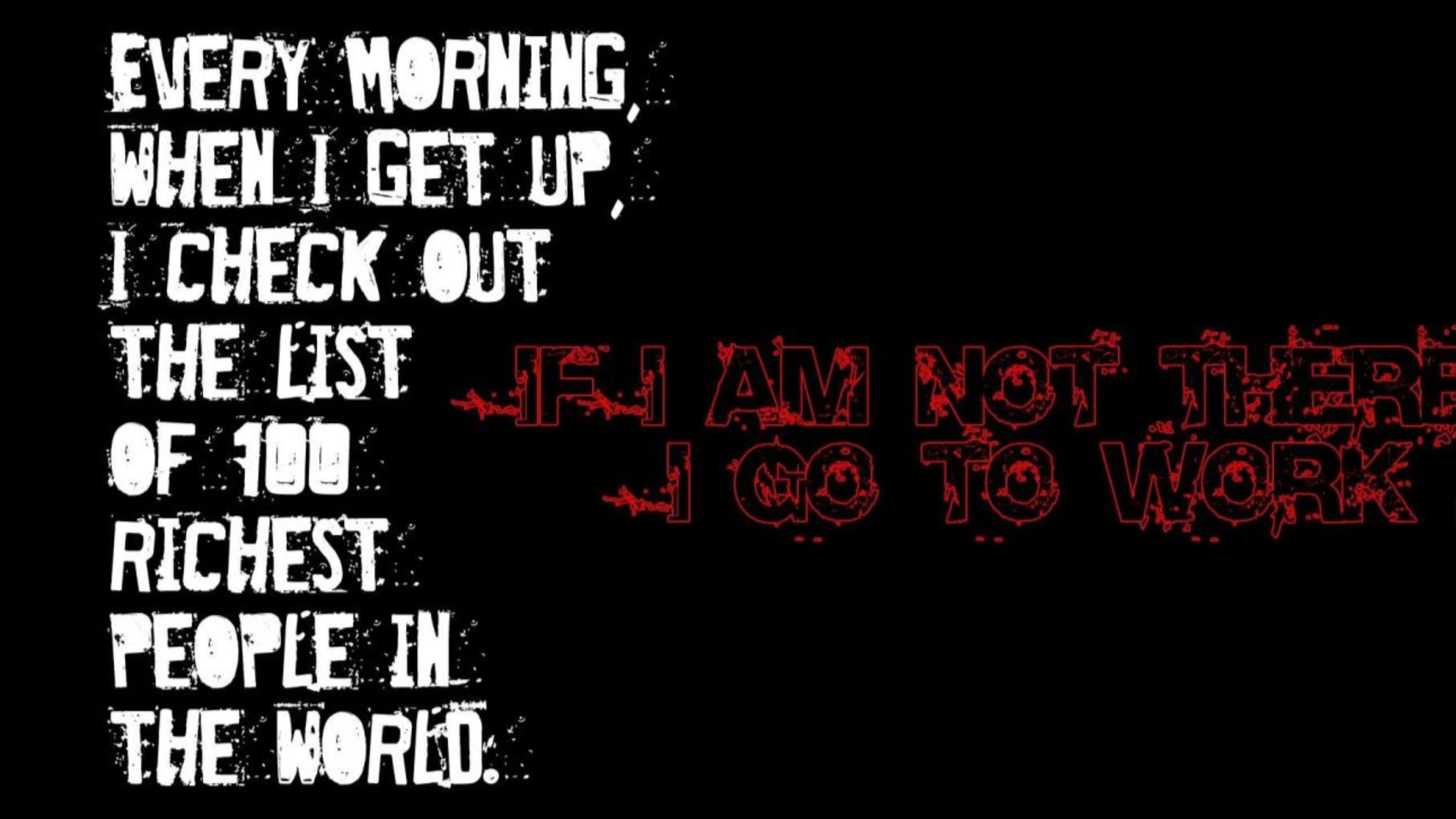 Money Motivation, white and red distressed text, black background, 2K Desktop Wallpaper