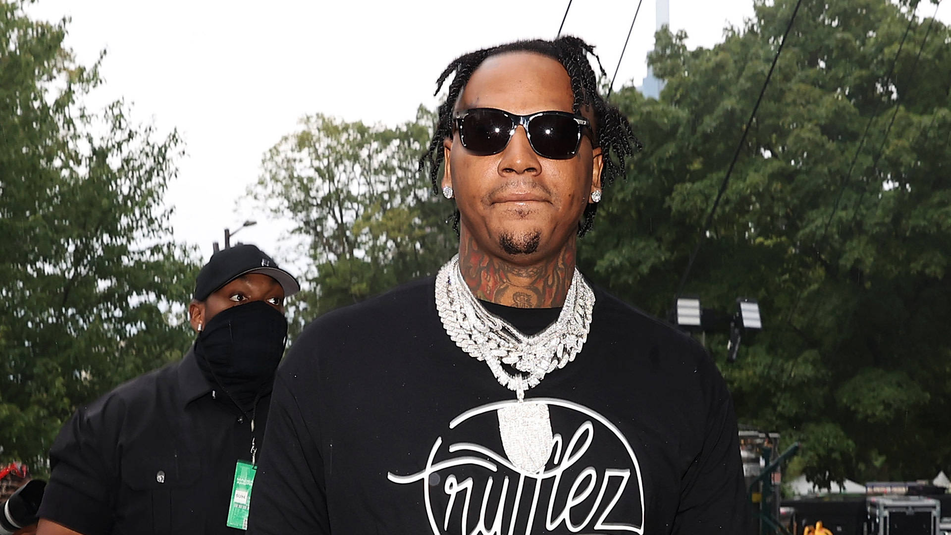 Moneybagg Yo, dreadlocks, sunglasses, Full HD Desktop Wallpaper