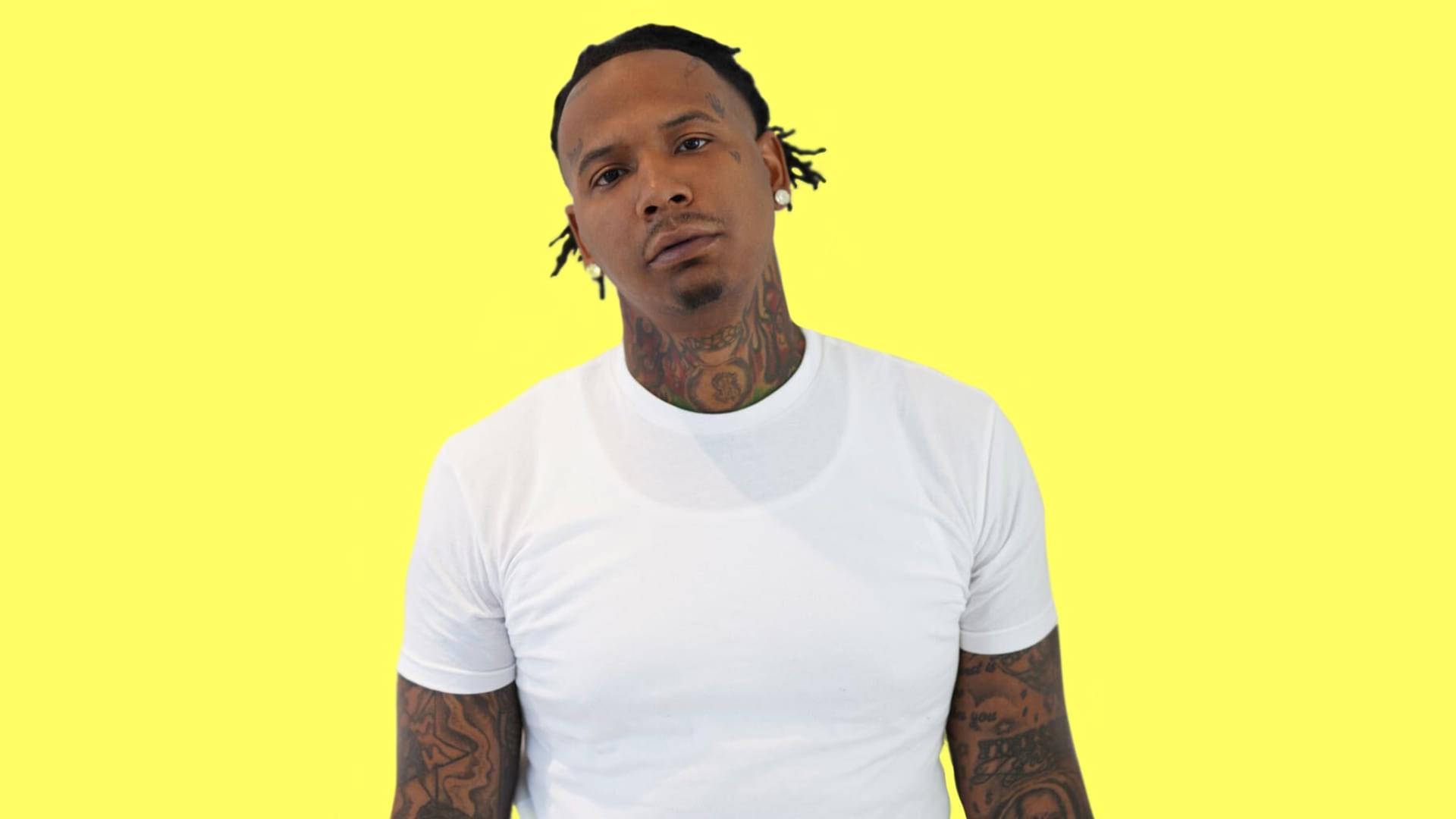 Moneybagg Yo, tattoos, dreadlocks, Full HD Desktop Wallpaper