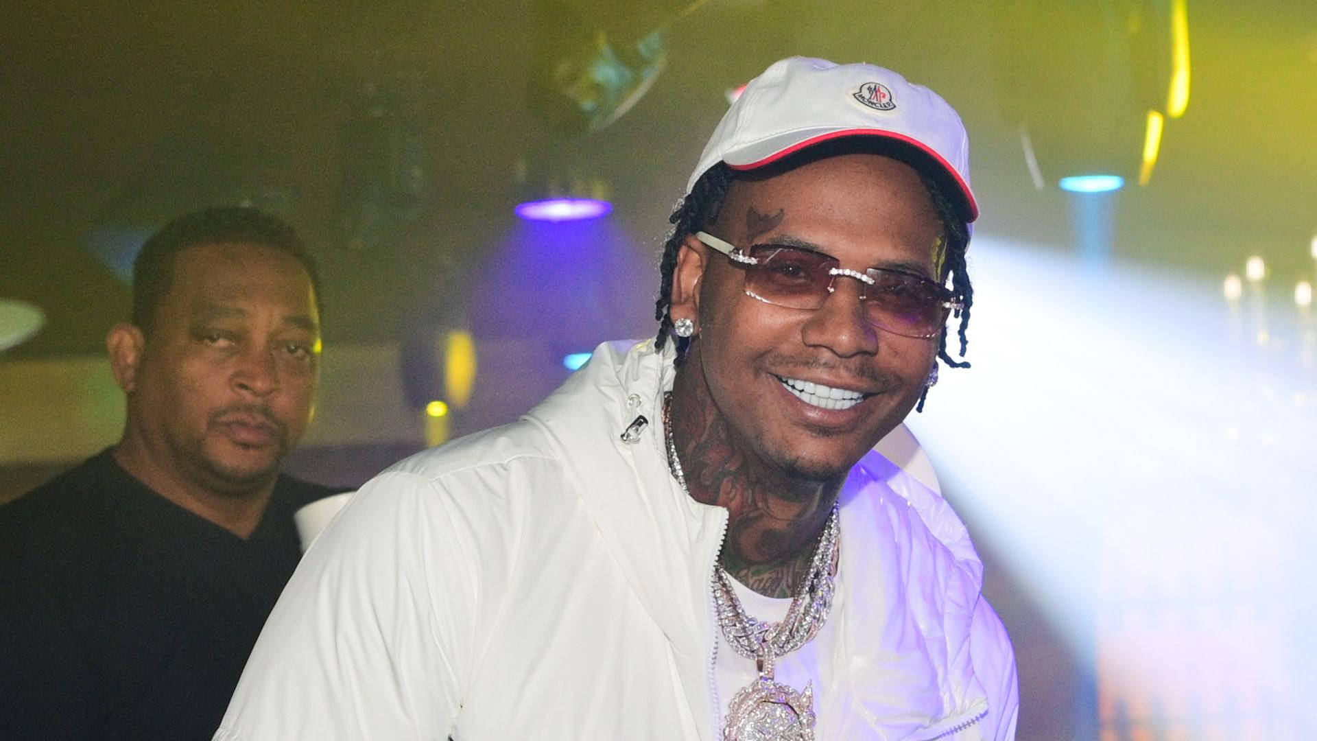 Moneybagg Yo, white cap, jacket, Full HD Desktop Wallpaper