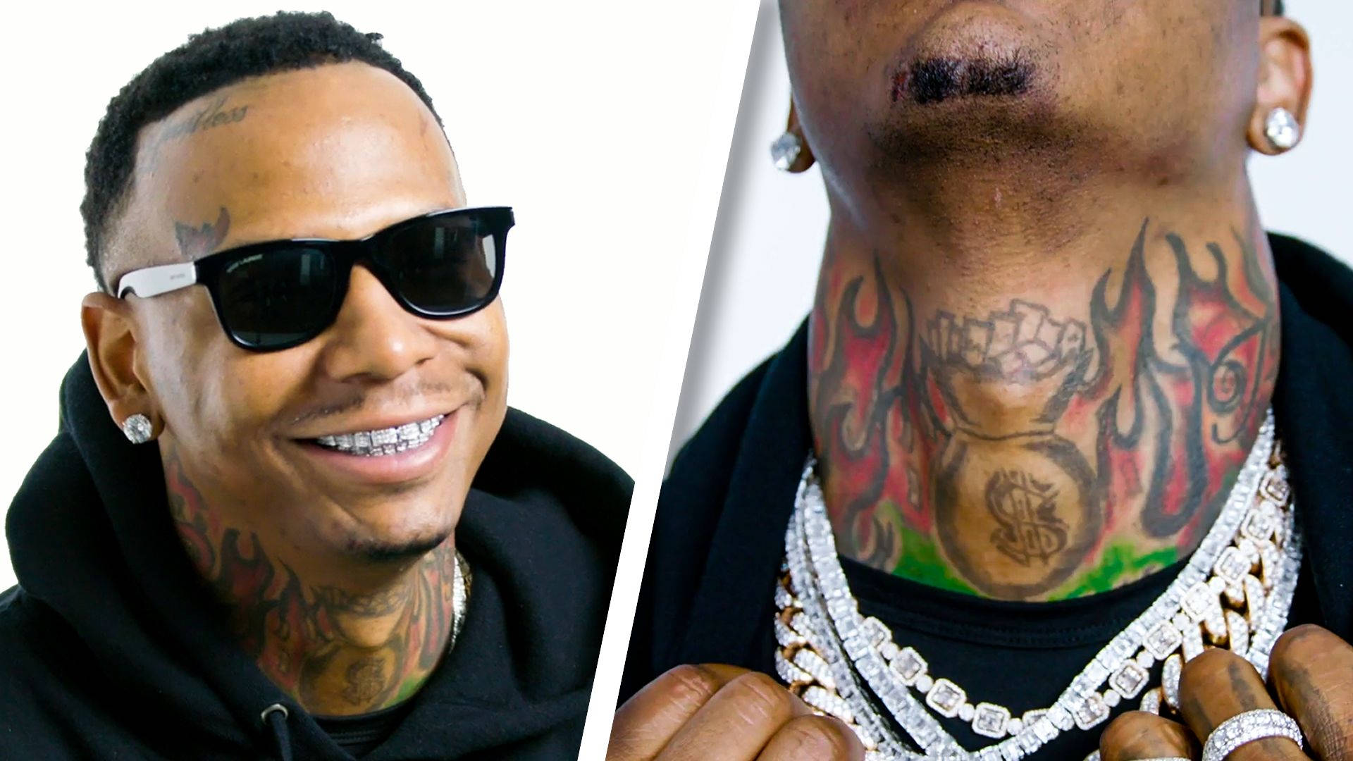 Moneybagg Yo, sunglasses, black hoodie, Full HD Desktop Wallpaper