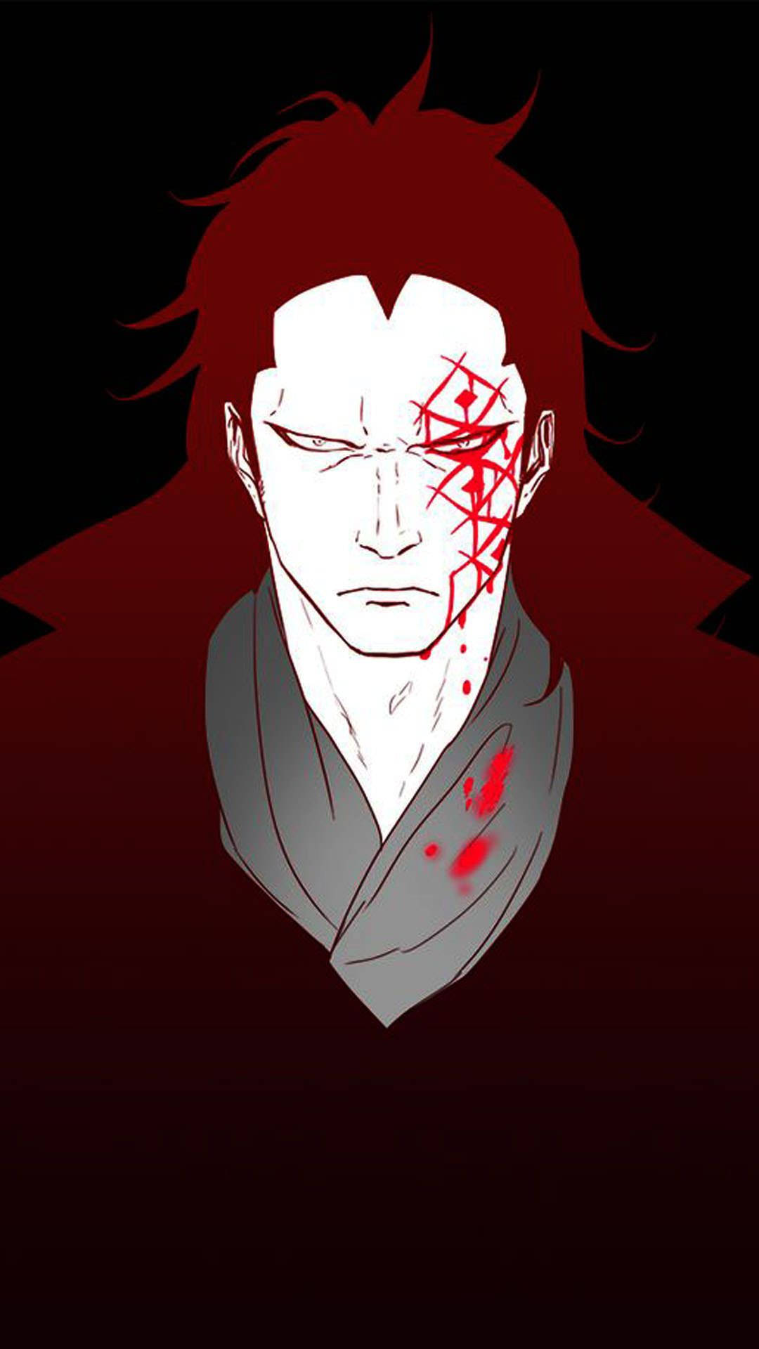 Monkey D Dragon, red hair, blood-like markings, Full HD Phone Wallpaper