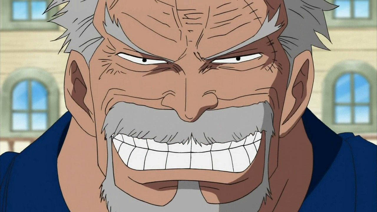 Monkey D Garp, angry anime old man, gray hair, HD Desktop Wallpaper