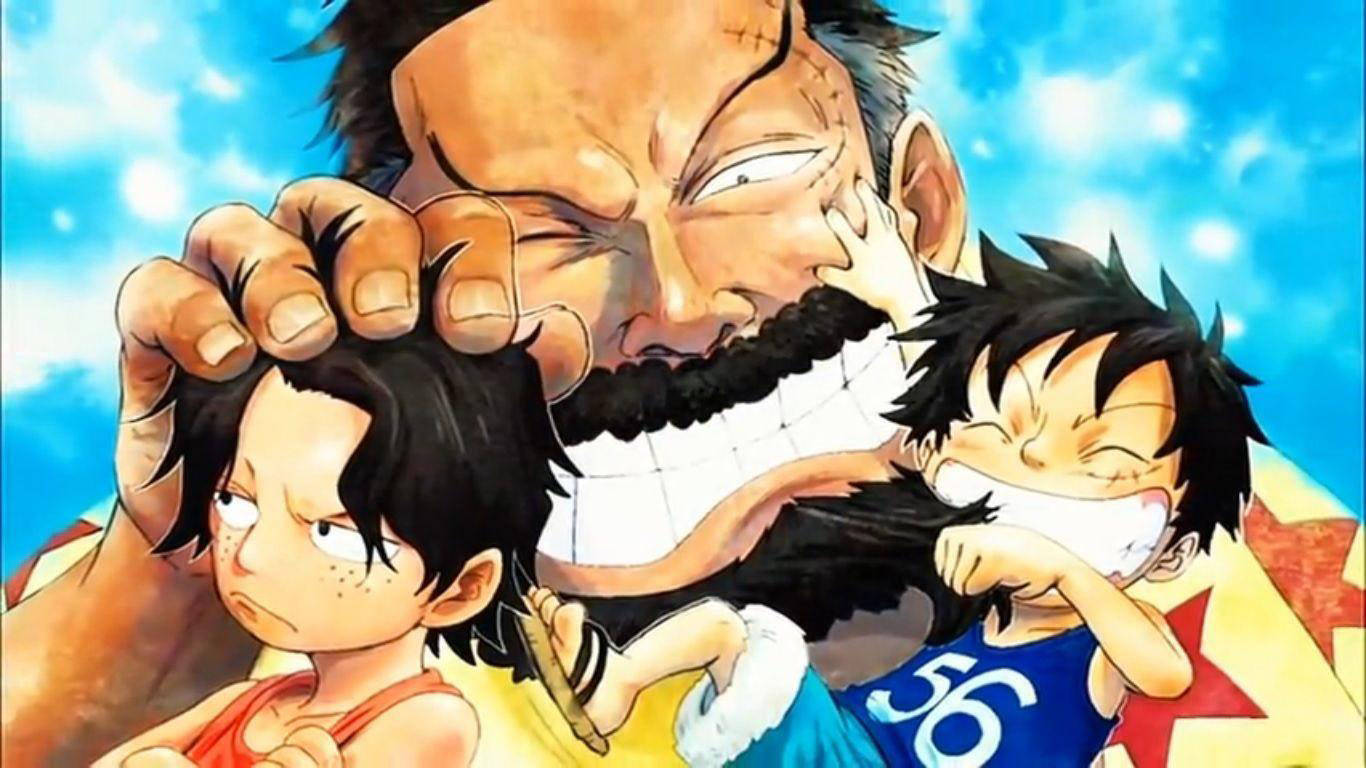 Monkey D Garp, bearded man, wide grin, HD Desktop Wallpaper