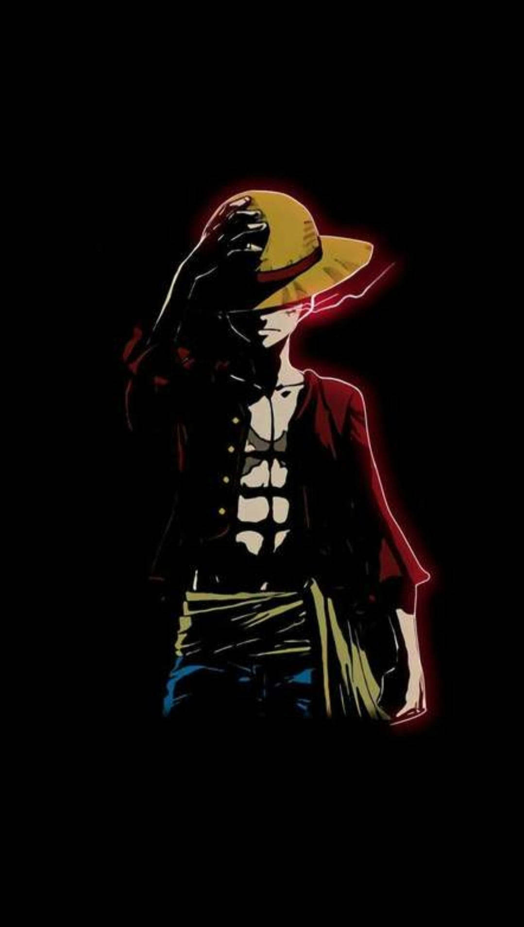 Monkey D Luffy, yellow hat, red coat, HD Phone Wallpaper