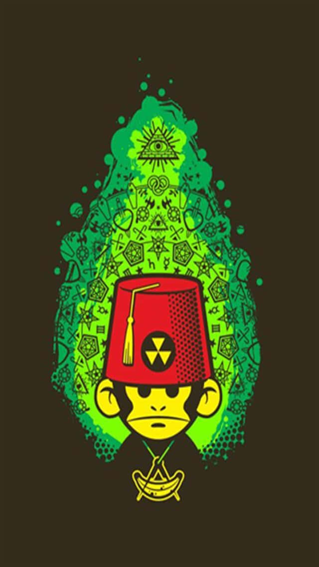 monkey, iPhone, yellow monkey, SD Phone Wallpaper