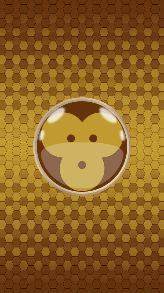 Monkey iPhone, 670 x 1192, circular frame, SD Phone Wallpaper