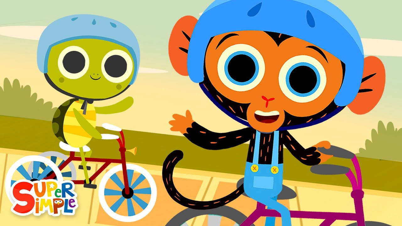 green alien, orange monkey, blue helmets, HD Desktop Wallpaper