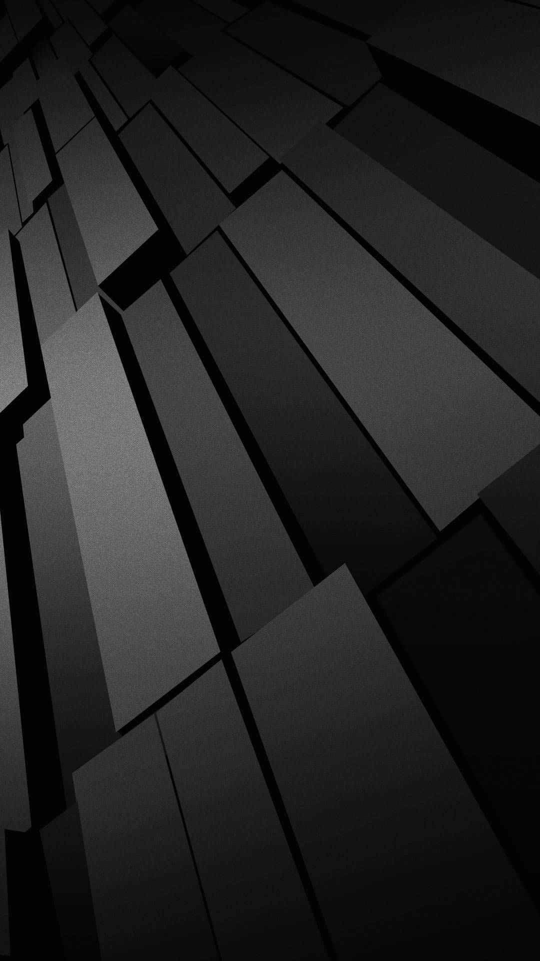 Monochrome Rectangular Bars, dark gray, rectangular blocks, Full HD Phone Wallpaper