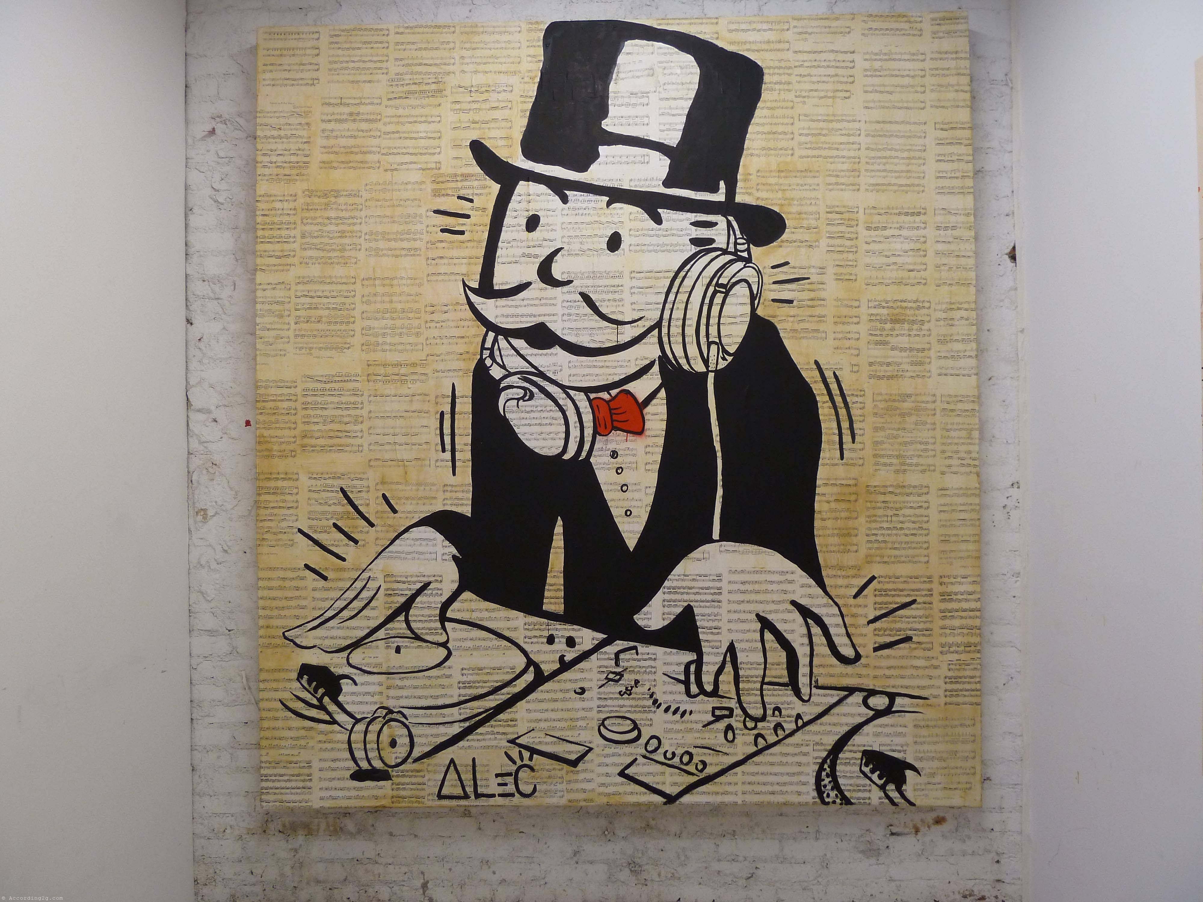 Monopoly Man, top hat, headphones, 4K Desktop Wallpaper