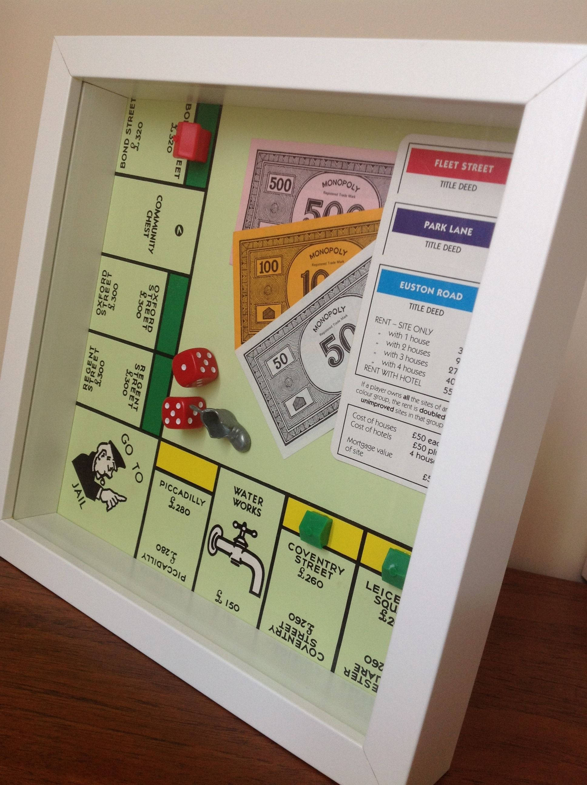 Monopoly, framed 3D diorama, game board, 2K Phone Wallpaper