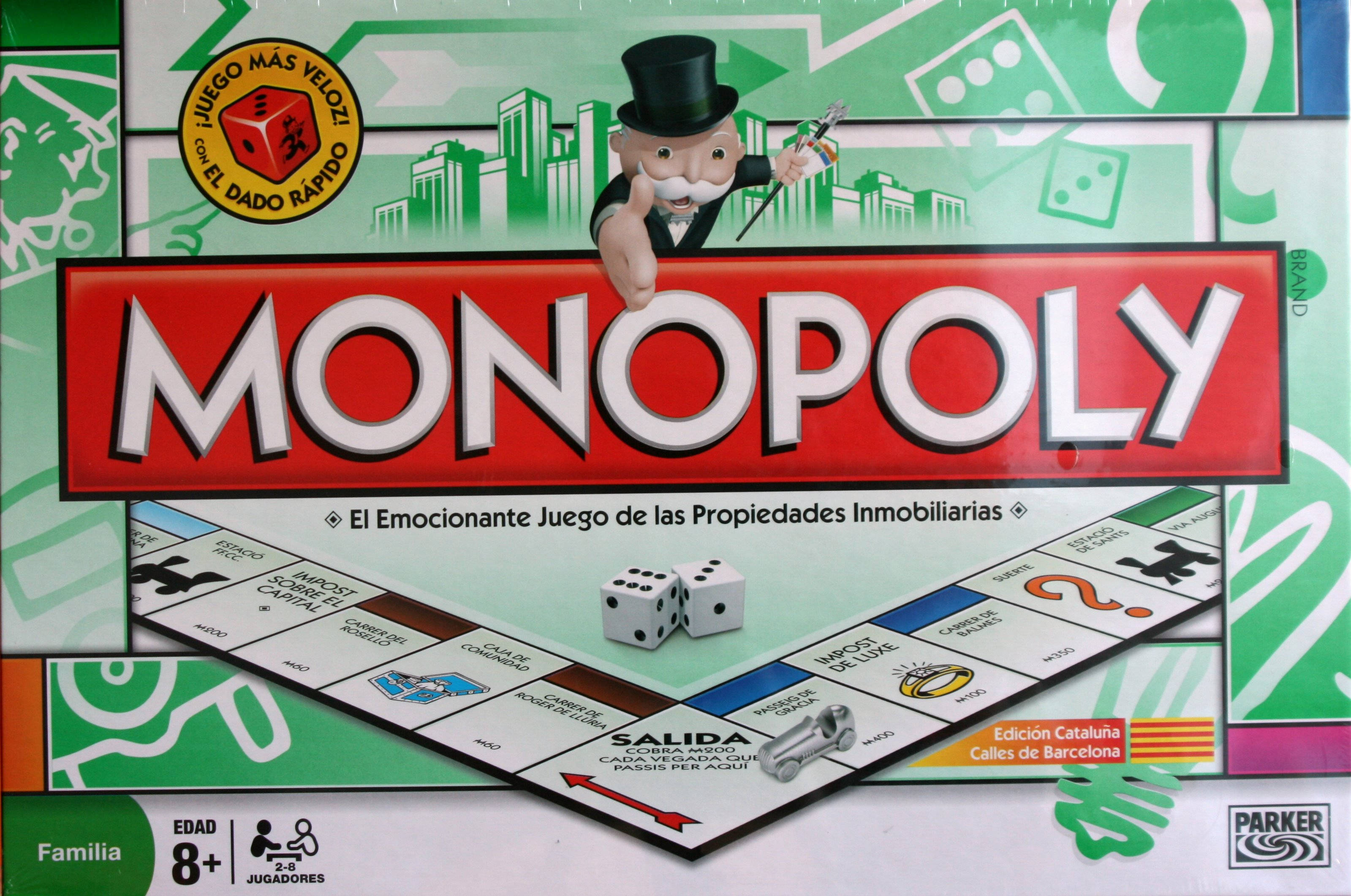 Monopoly, Spanish Version, top-hatted mascot, 2K Desktop Wallpaper