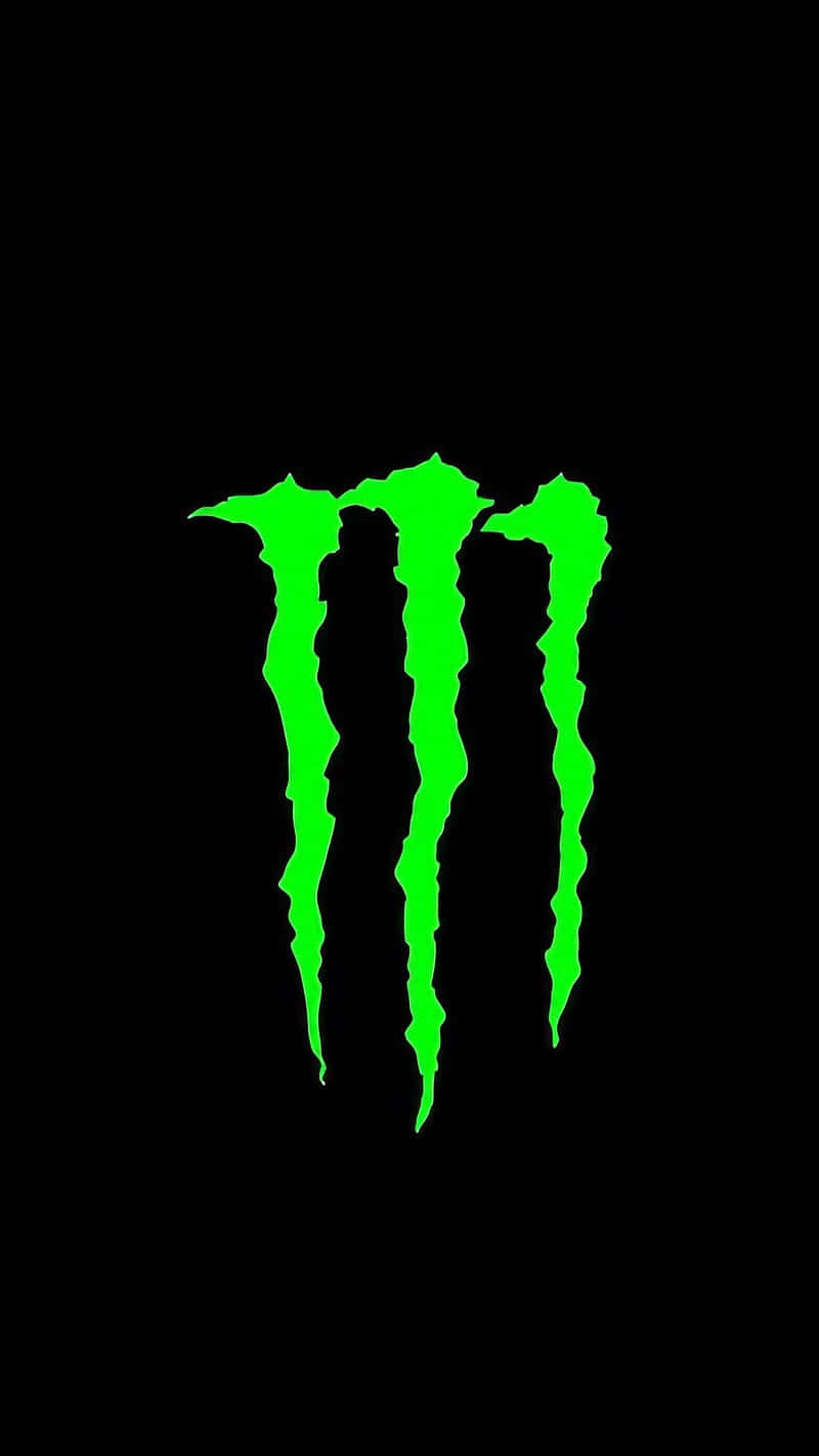 Monster Energy Logo, neon green, clawed, HD Phone Wallpaper
