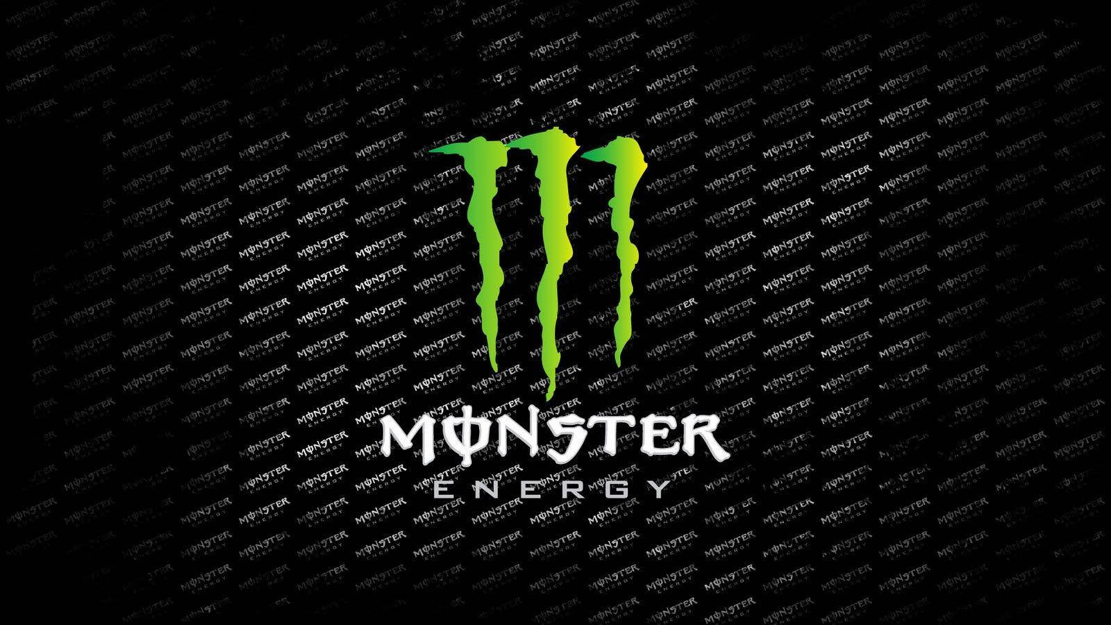 Monster Energy, green, black, HD Desktop Wallpaper