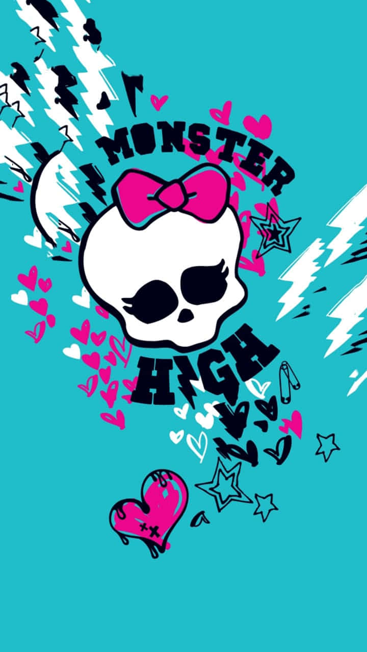 Monster High, pink bow, eyelashes, HD Phone Wallpaper