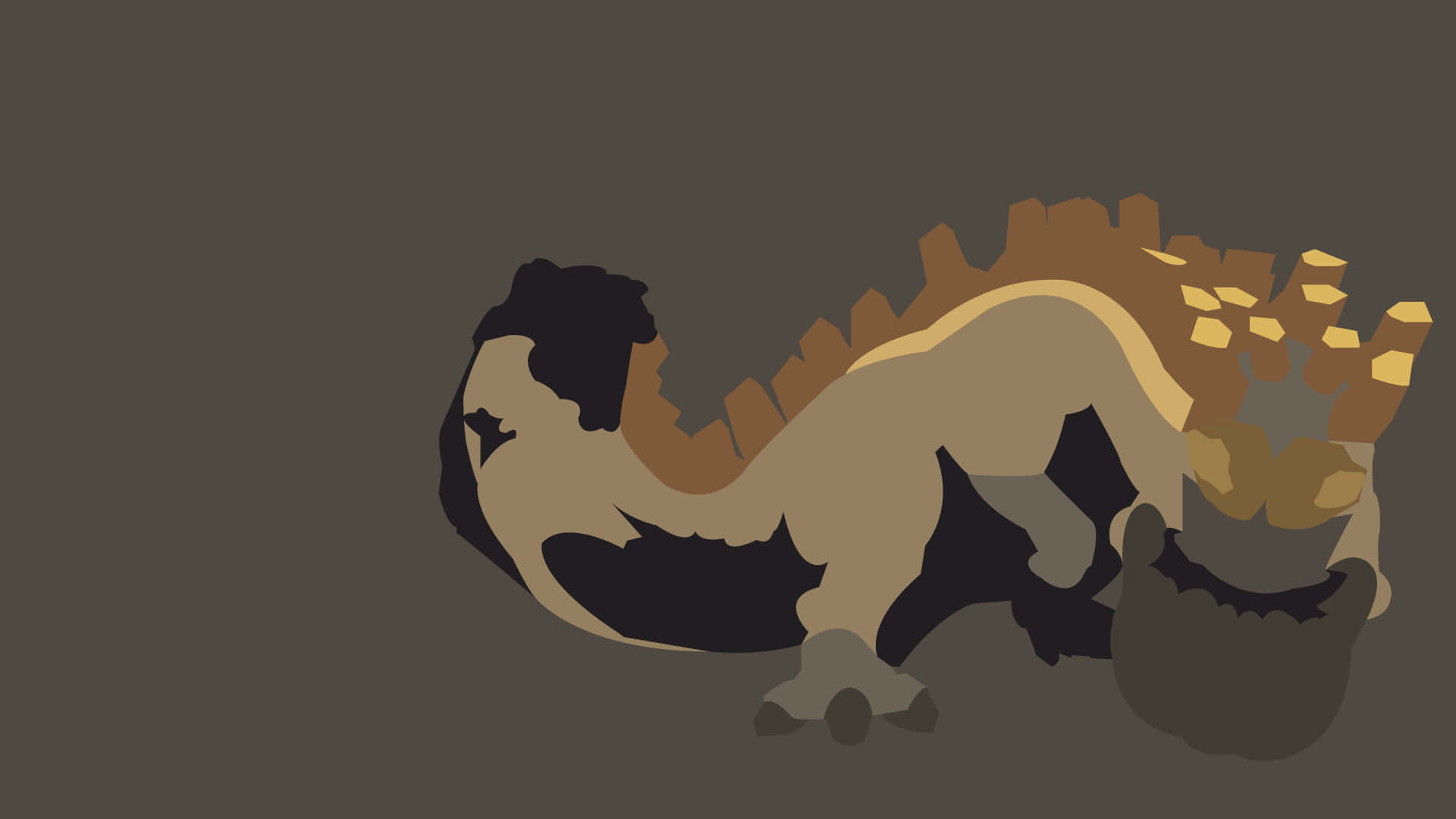 Monster Hunter 3, dinosaur, brown and black patches, Full HD Desktop Wallpaper