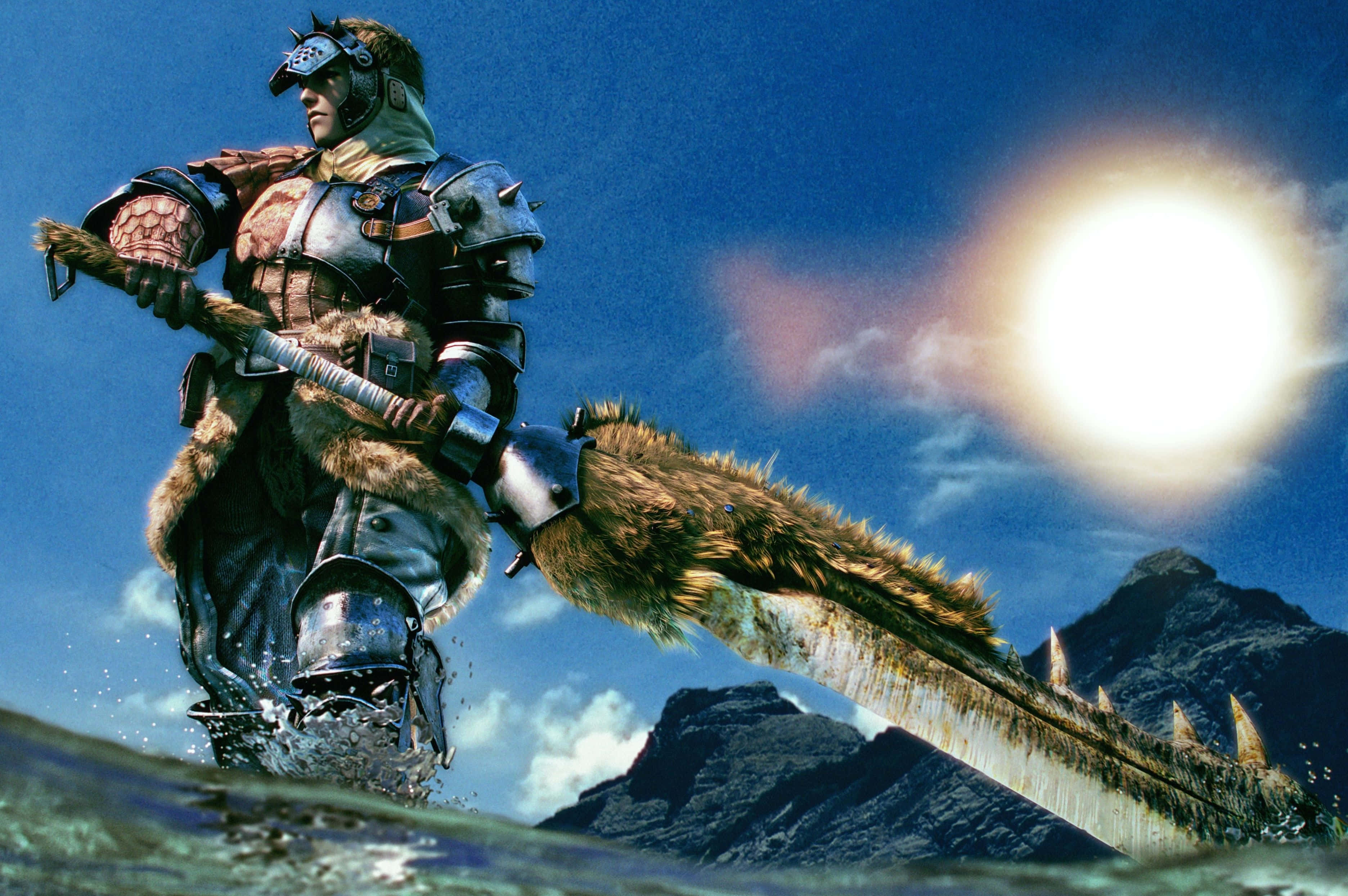 Monster Hunter 3, hunter, heavy armor, 2K Desktop Wallpaper