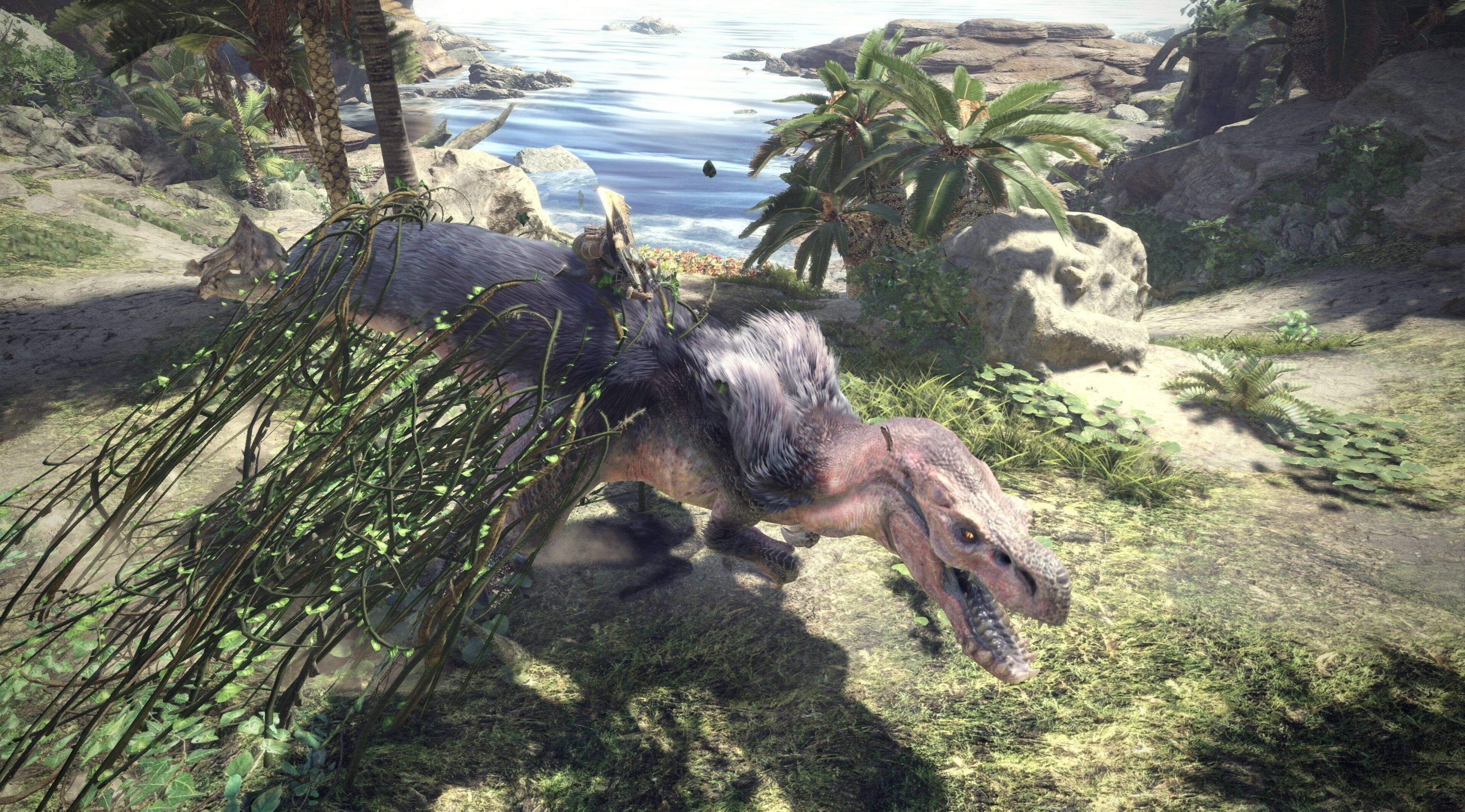 Monster Hunter 4K, dinosaur, rider, 4K Desktop Wallpaper