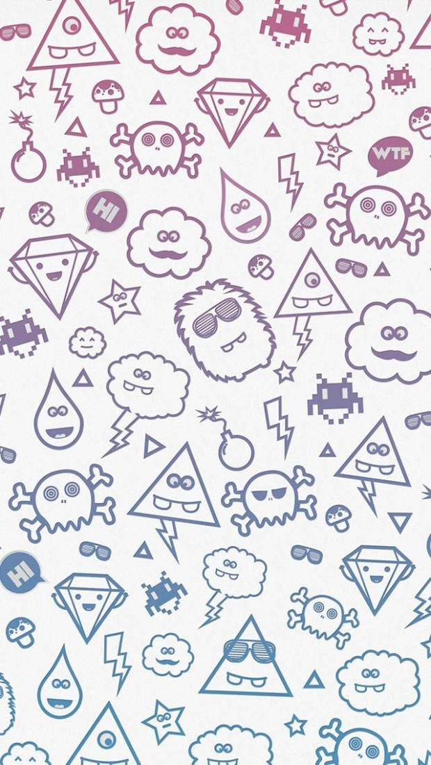 Monster Hunter iPhone, purple, blue, SD Phone Wallpaper
