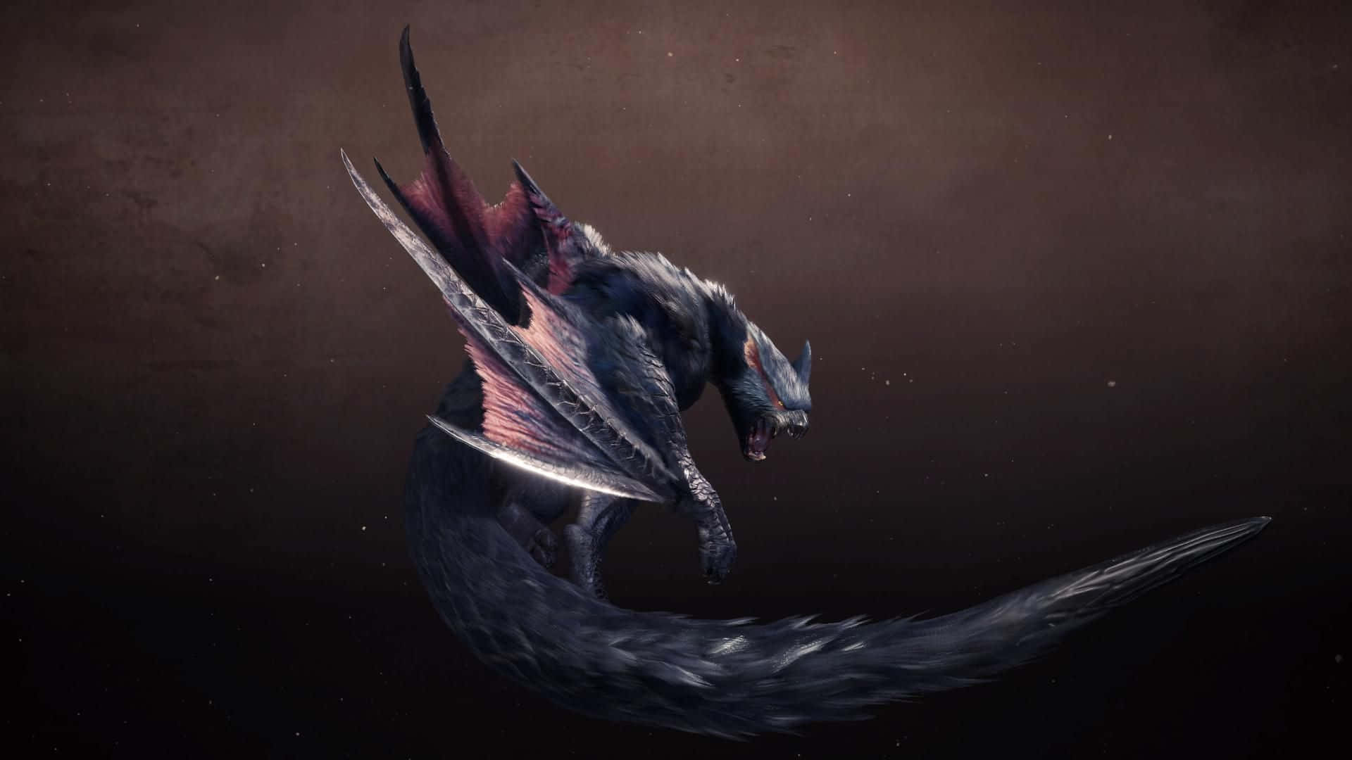 Monster Hunter, savage beast, dark dragon, Full HD Desktop Wallpaper