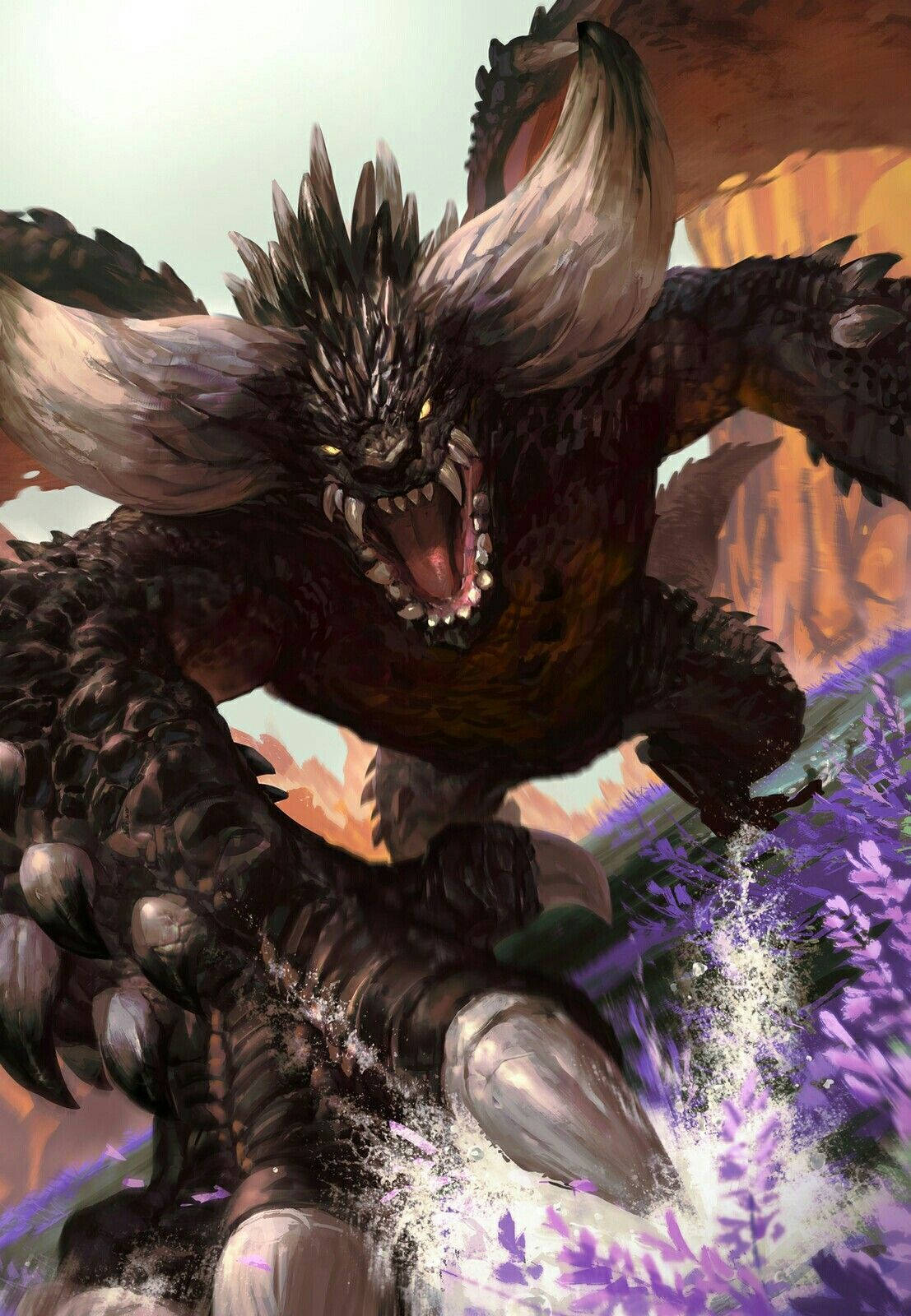 Monster Hunter phone, monstrous beast, spiked fur, HD Phone Wallpaper