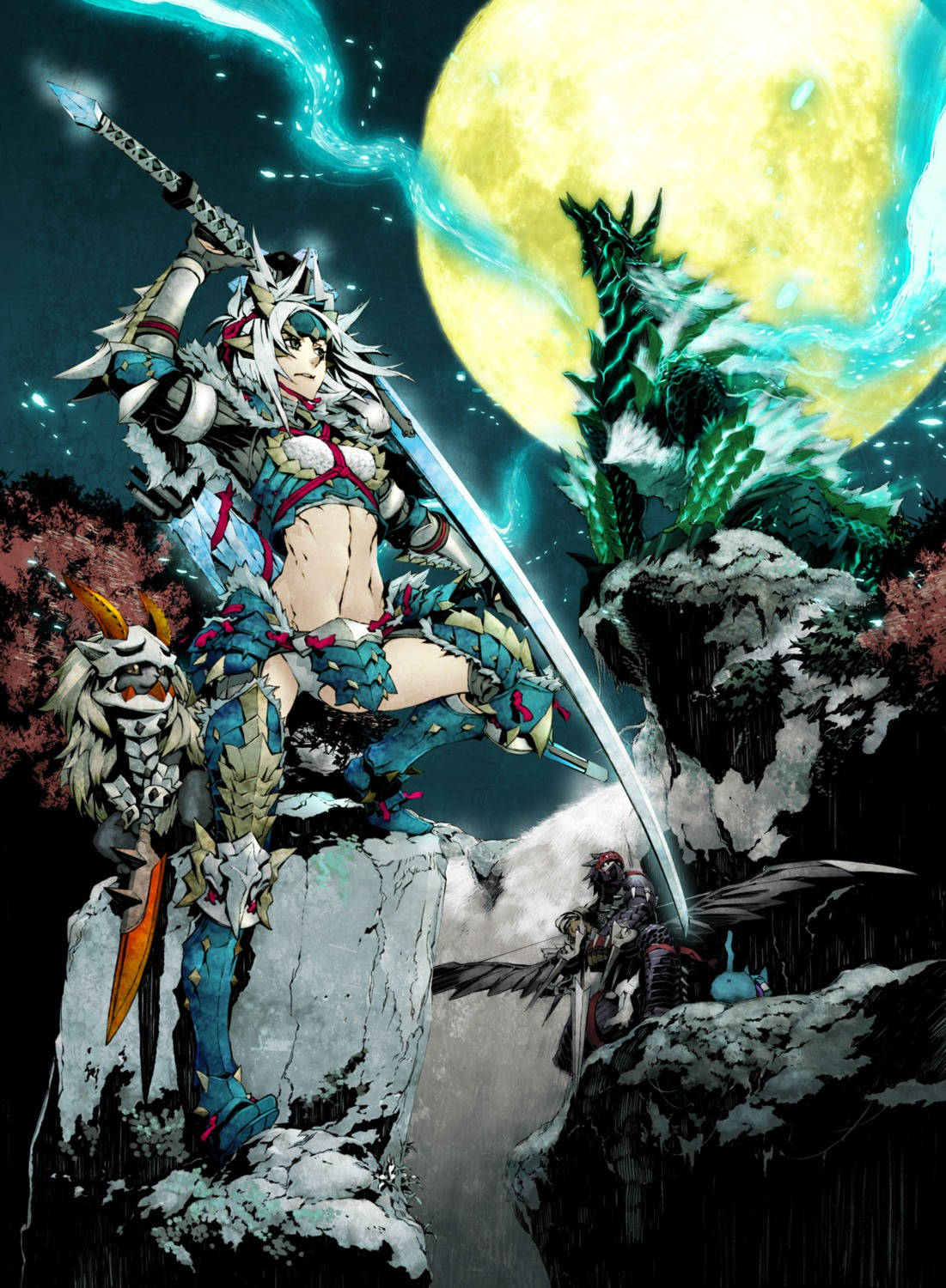 Monster Hunter Phone, warrior, ornate armor, HD Phone Wallpaper