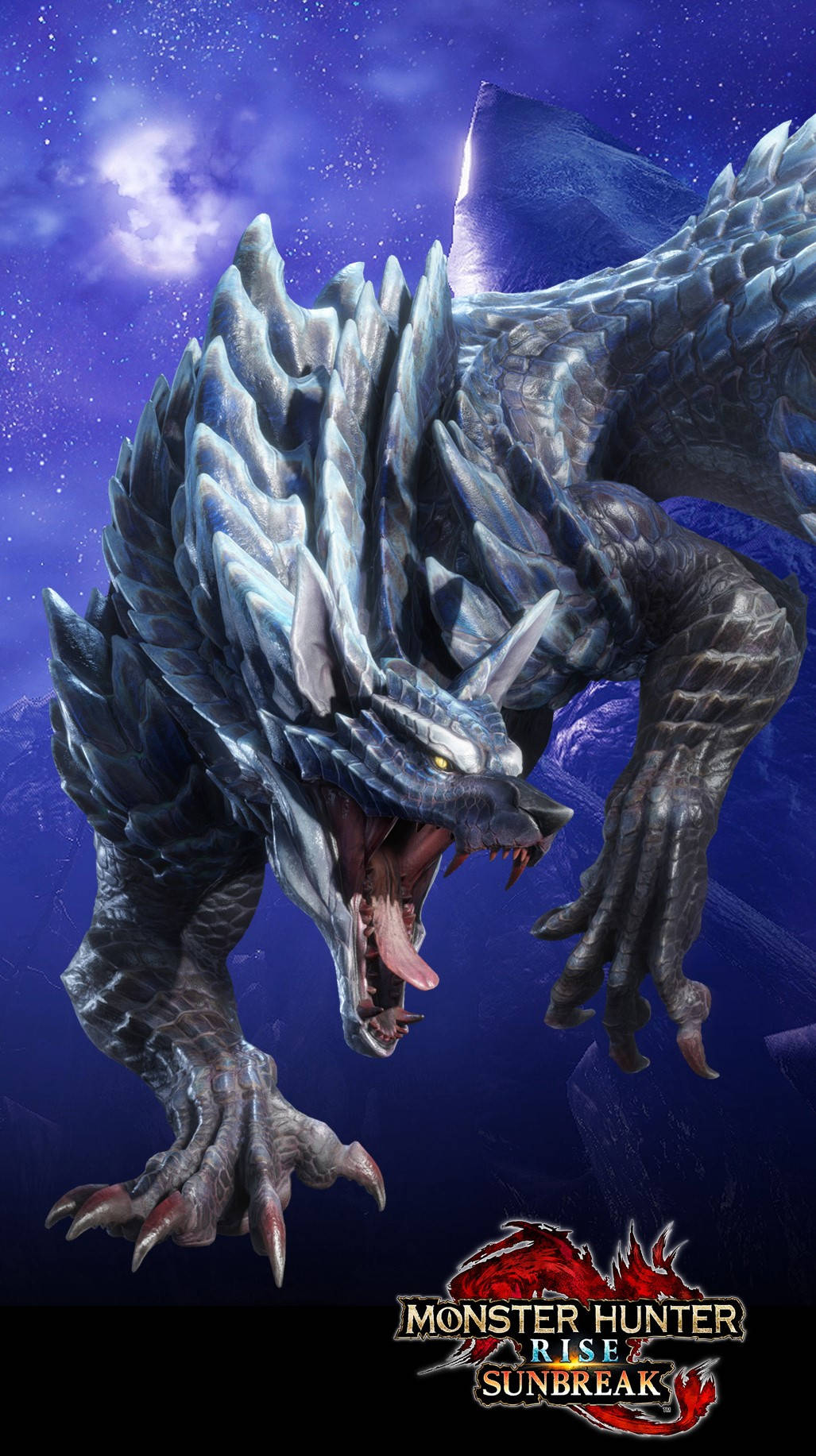 Monster Hunter Phone, ice dragon, jagged blue scales, HD Phone Wallpaper