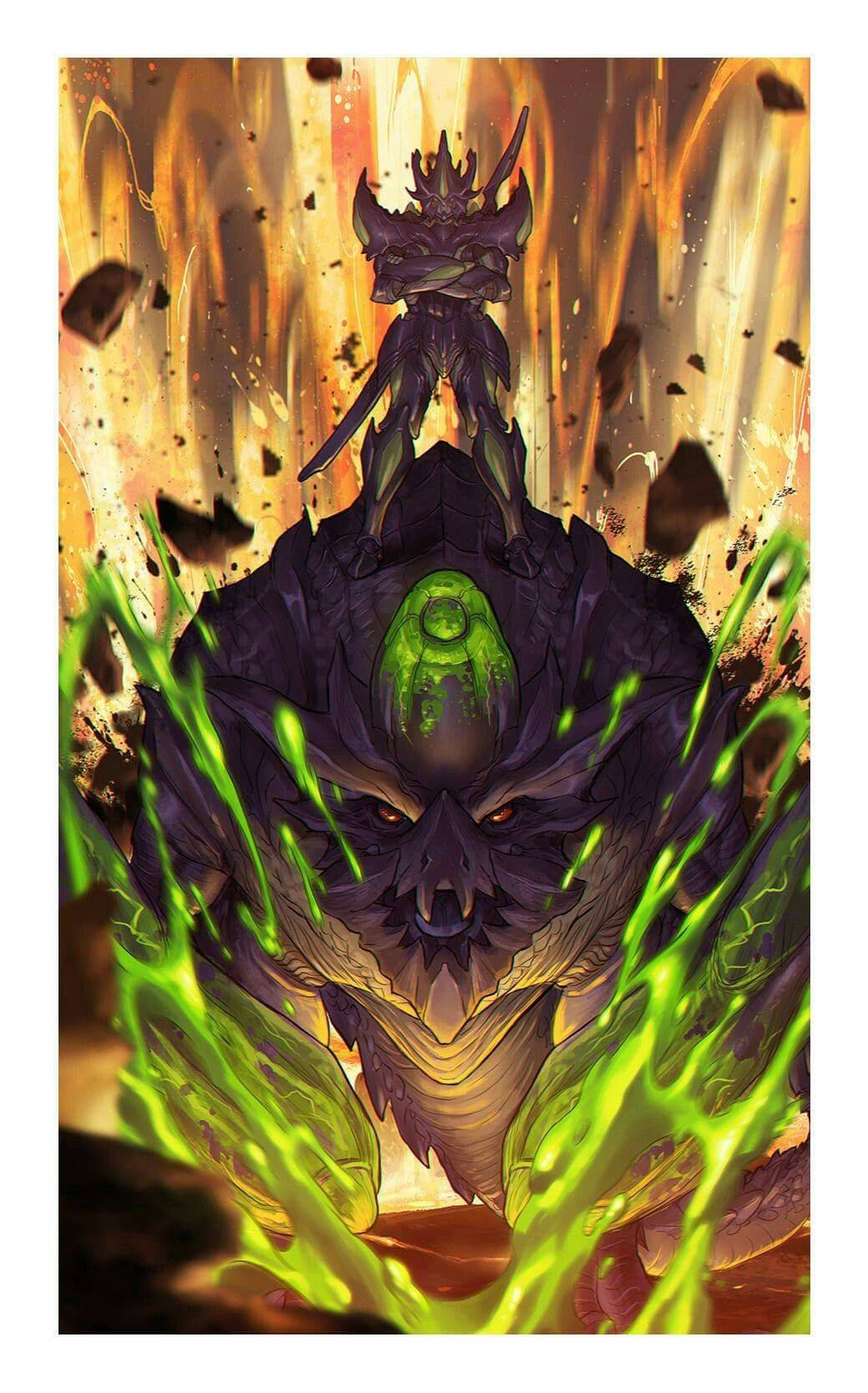 Monster Hunter Phone, green dragon, black dragon, HD Phone Wallpaper