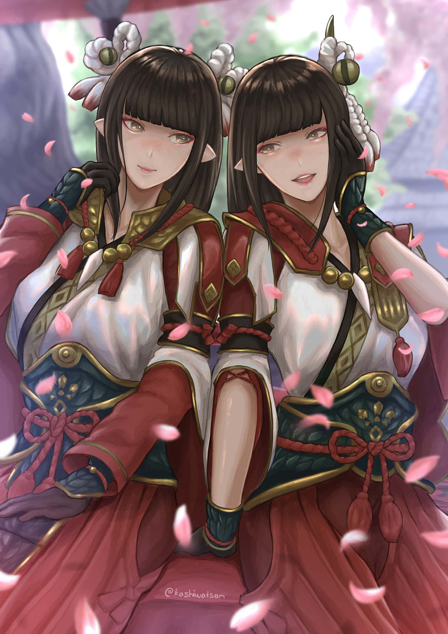Monster Hunter Rise, cherry blossoms, pink petals, Full HD Phone Wallpaper