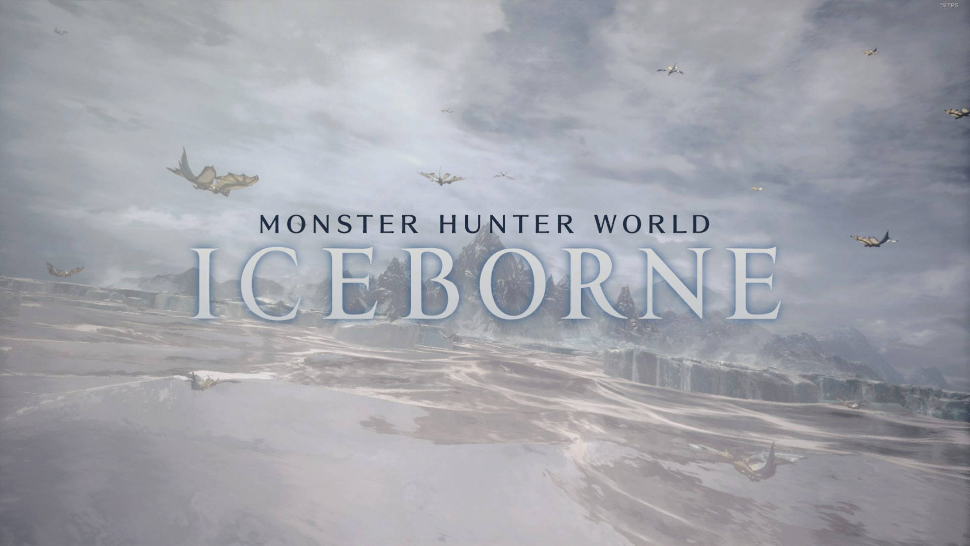 Monster Hunter World Iceborne, PC Game Poster, vast snowy landscape, Full HD Desktop Wallpaper