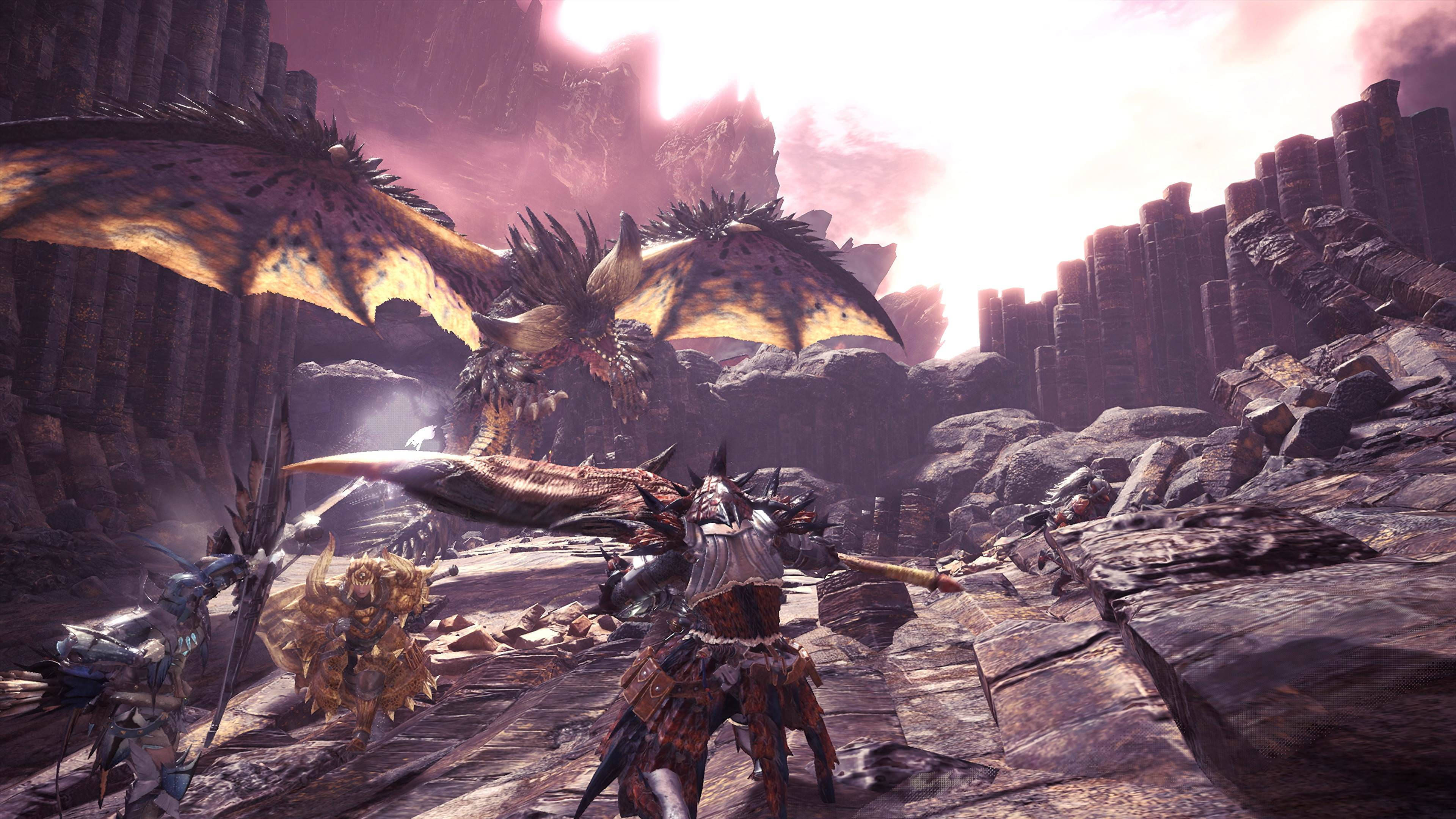 Monster Hunter, 4K, flying monsters, 4K Desktop Wallpaper