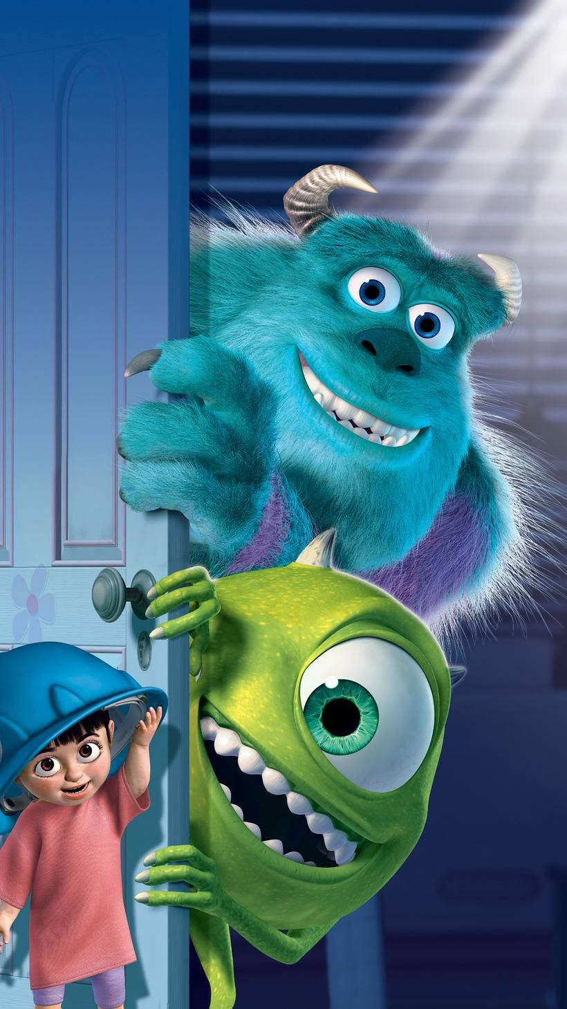 Monsters Inc, door, child, HD Phone Wallpaper