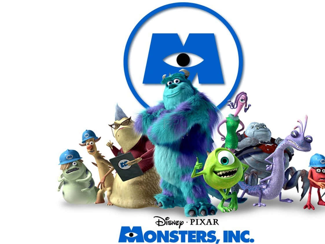 Monsters Inc, non-human cast, animated monsters, SD Desktop Wallpaper