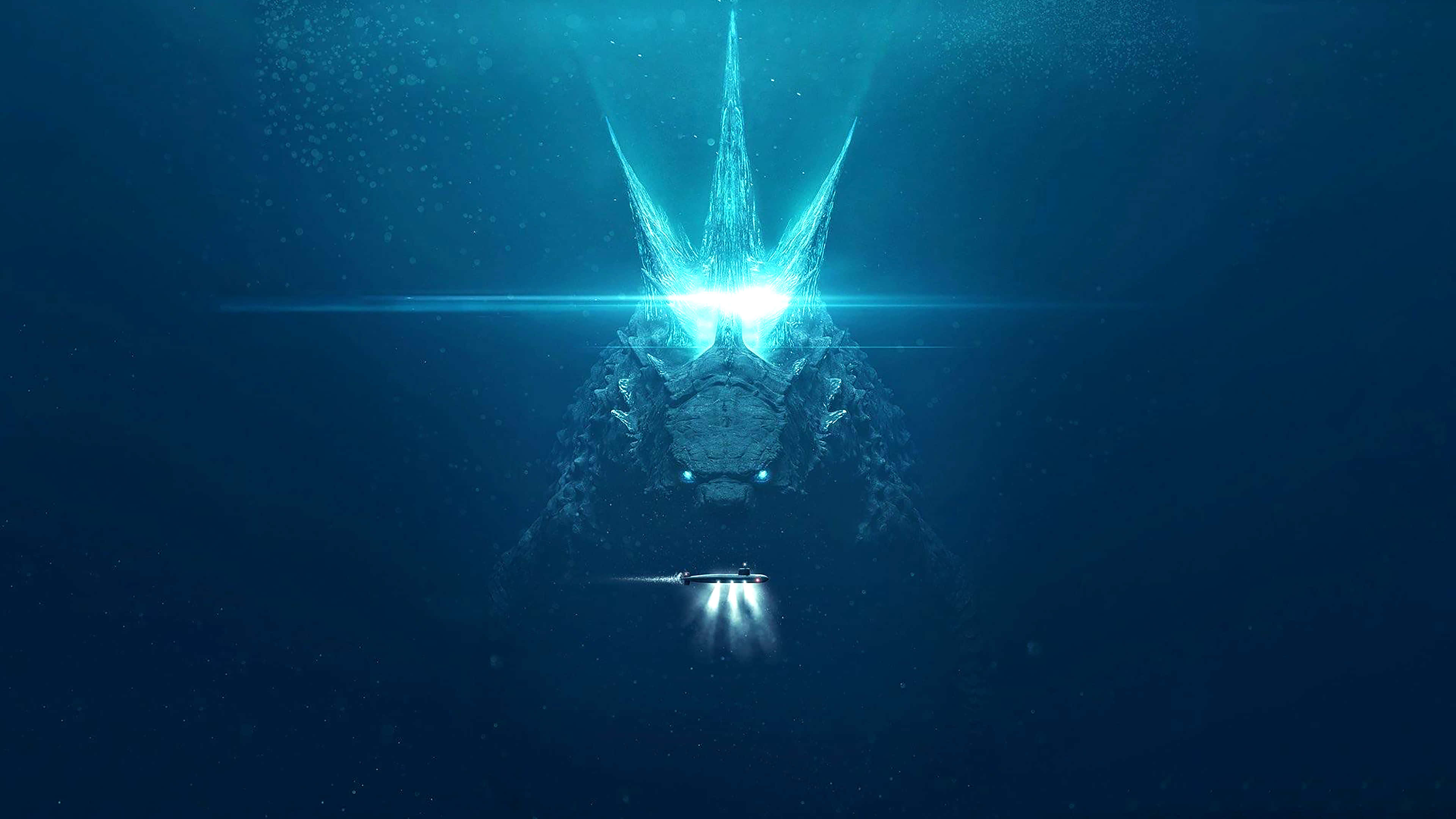 Monsterverse, glowing alien creature, crystalline features, 4K Desktop Wallpaper