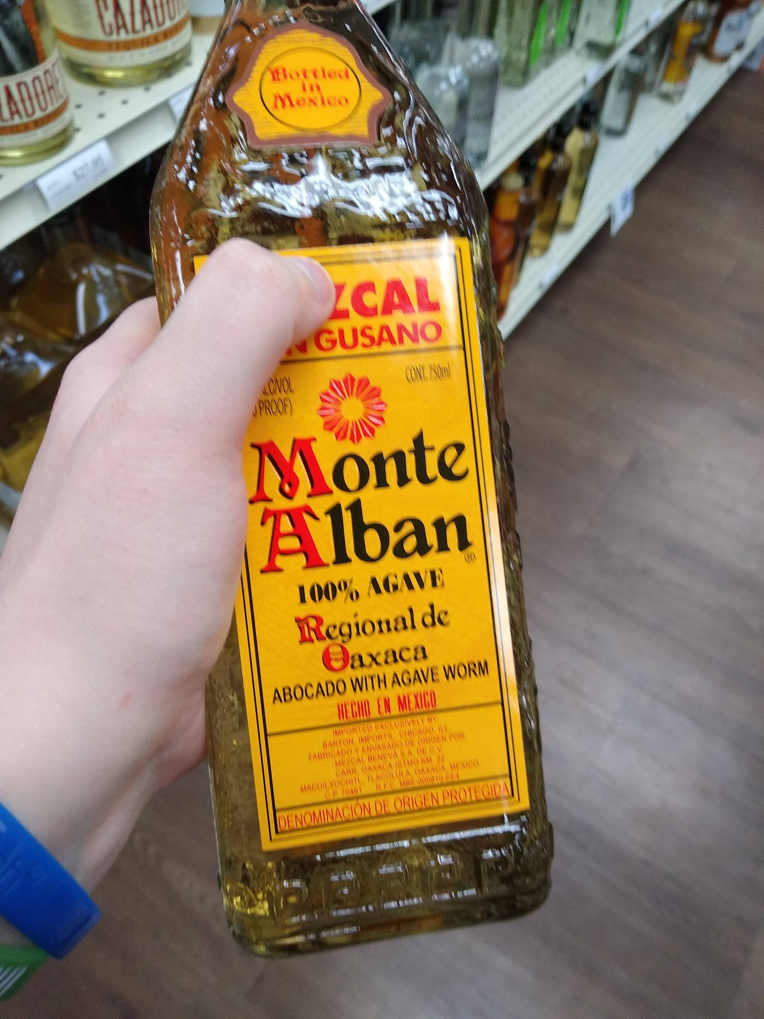 Monte Alban, tequila, bright yellow label, Full HD Phone Wallpaper