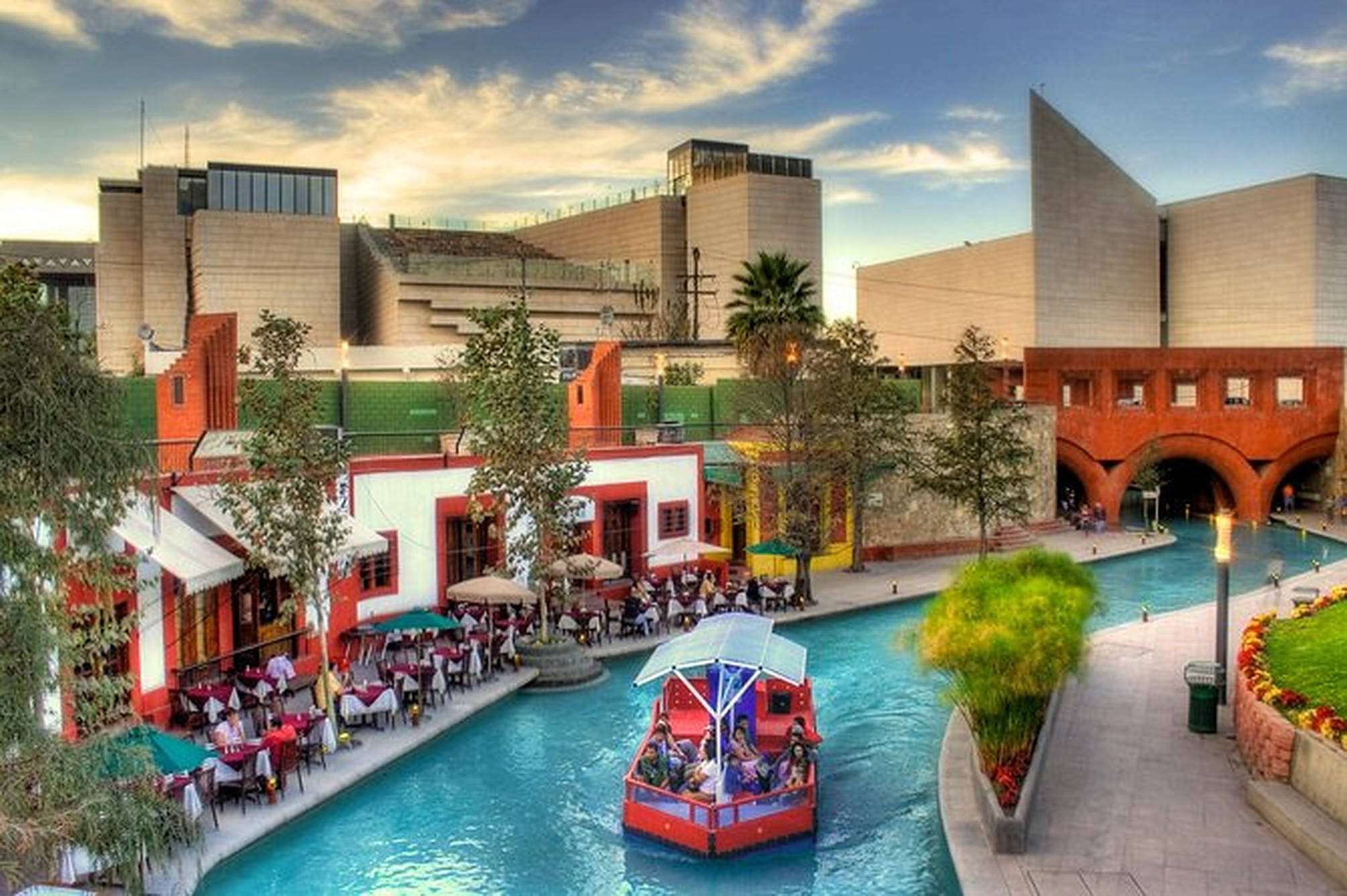 Monterrey, city tour, canal cruise boat, Full HD Desktop Wallpaper
