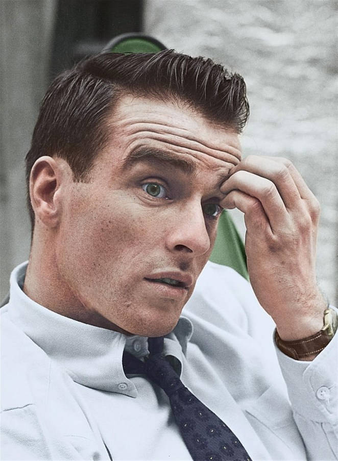 Montgomery Clift, white shirt, dark tie, SD Phone Wallpaper