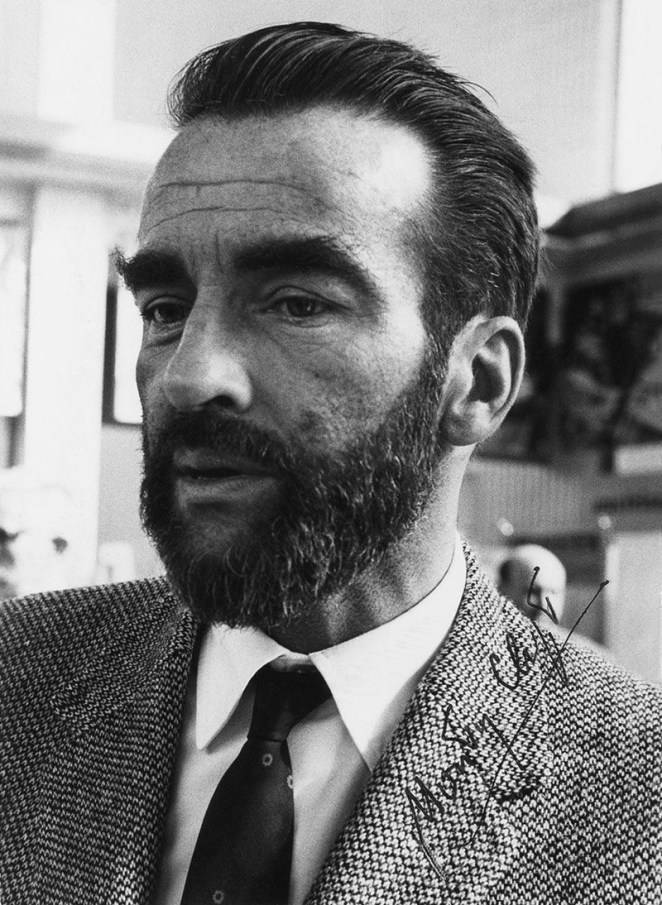 Montgomery Clift, messy beard, black and white, SD Phone Wallpaper