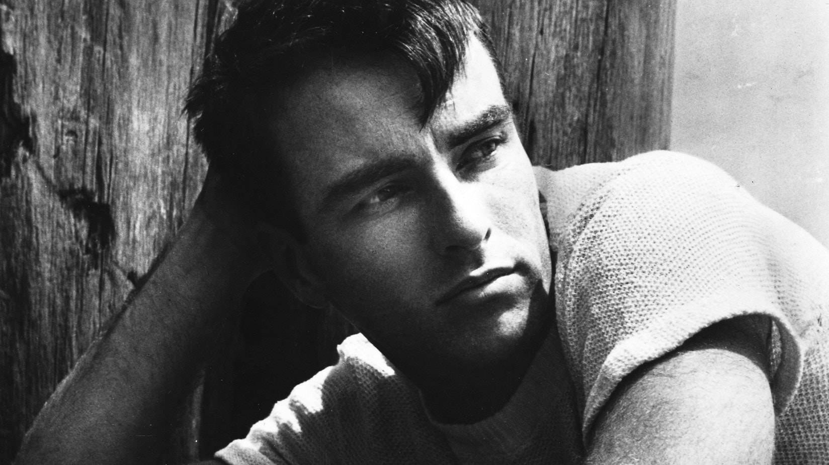 Montgomery Clift, black and white portrait, weathered wood, HD Desktop Wallpaper