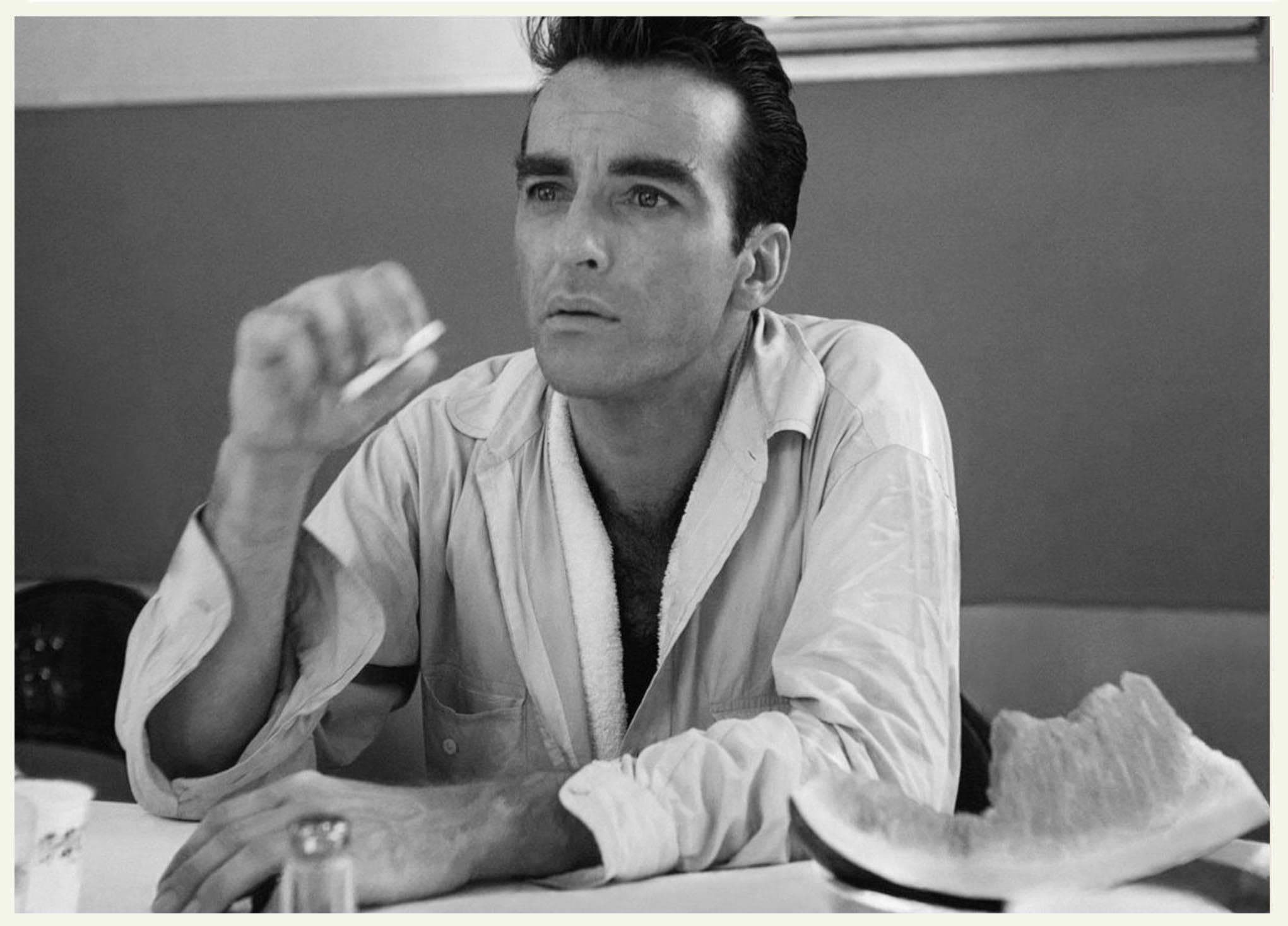 Montgomery Clift, rumpled shirt, cigarette, Full HD Desktop Wallpaper