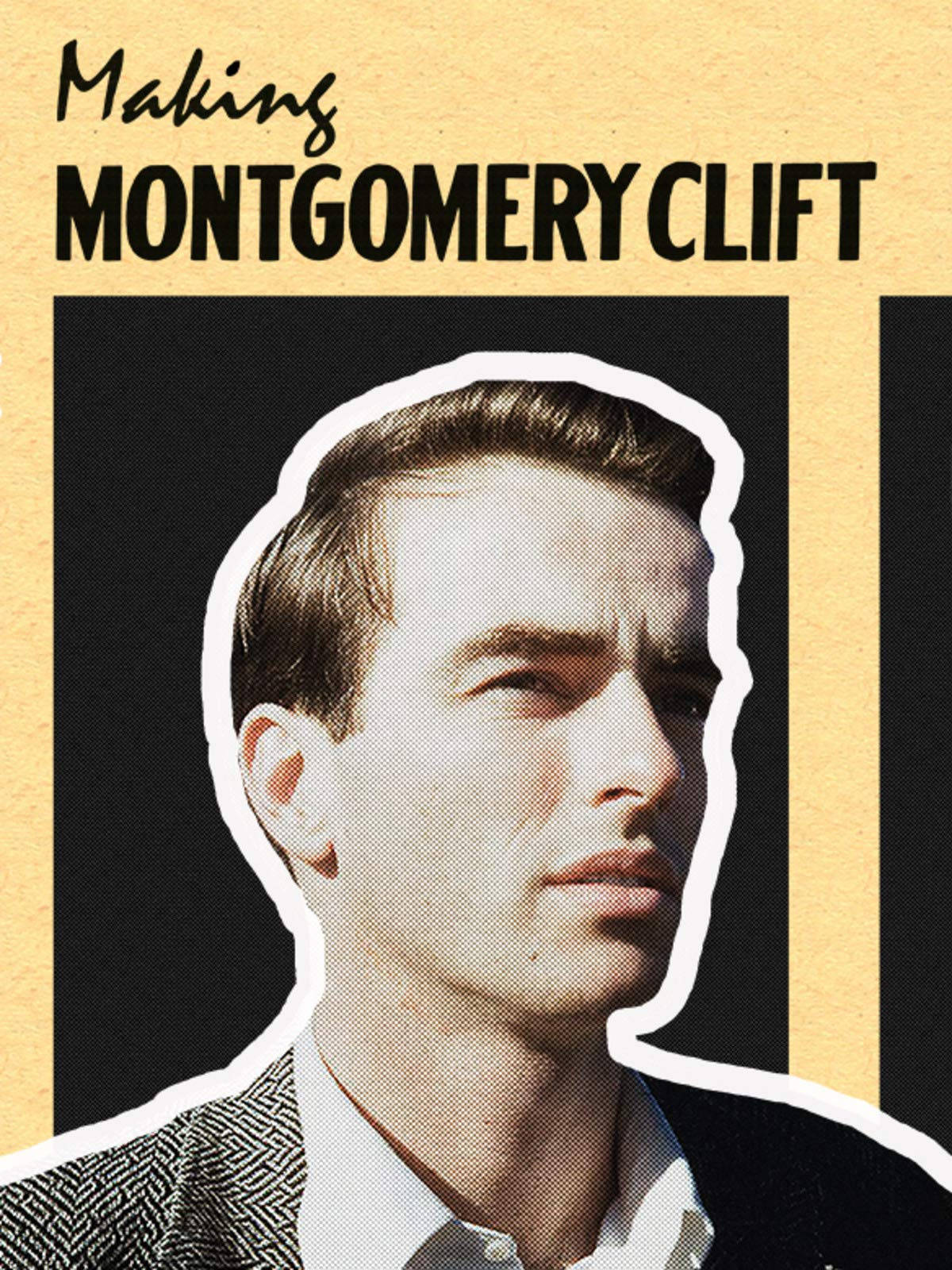 Montgomery Clift, herringbone jacket, black background, HD Phone Wallpaper