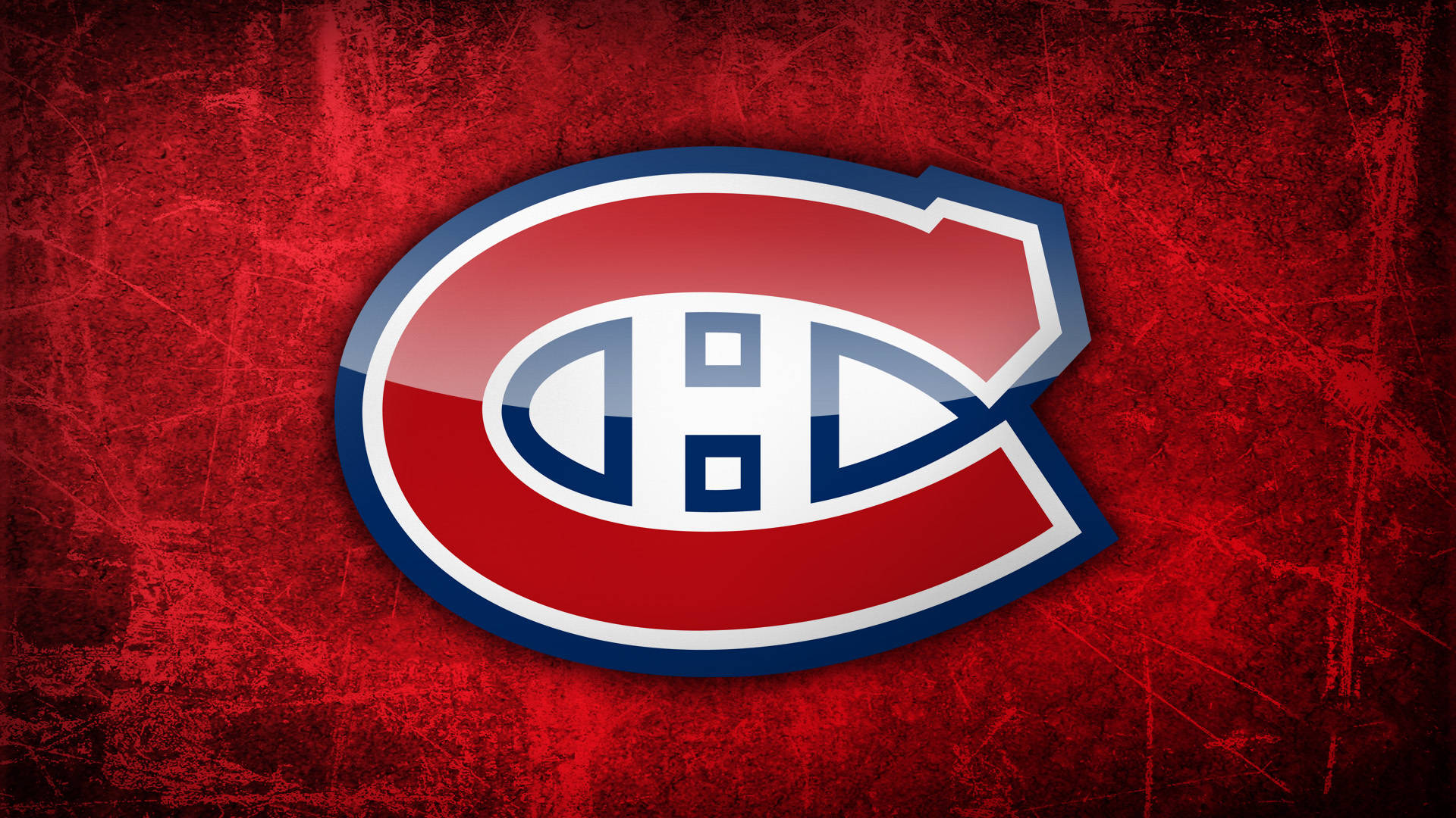 Montreal Canadiens, red ice rink, scratches, Full HD Desktop Wallpaper