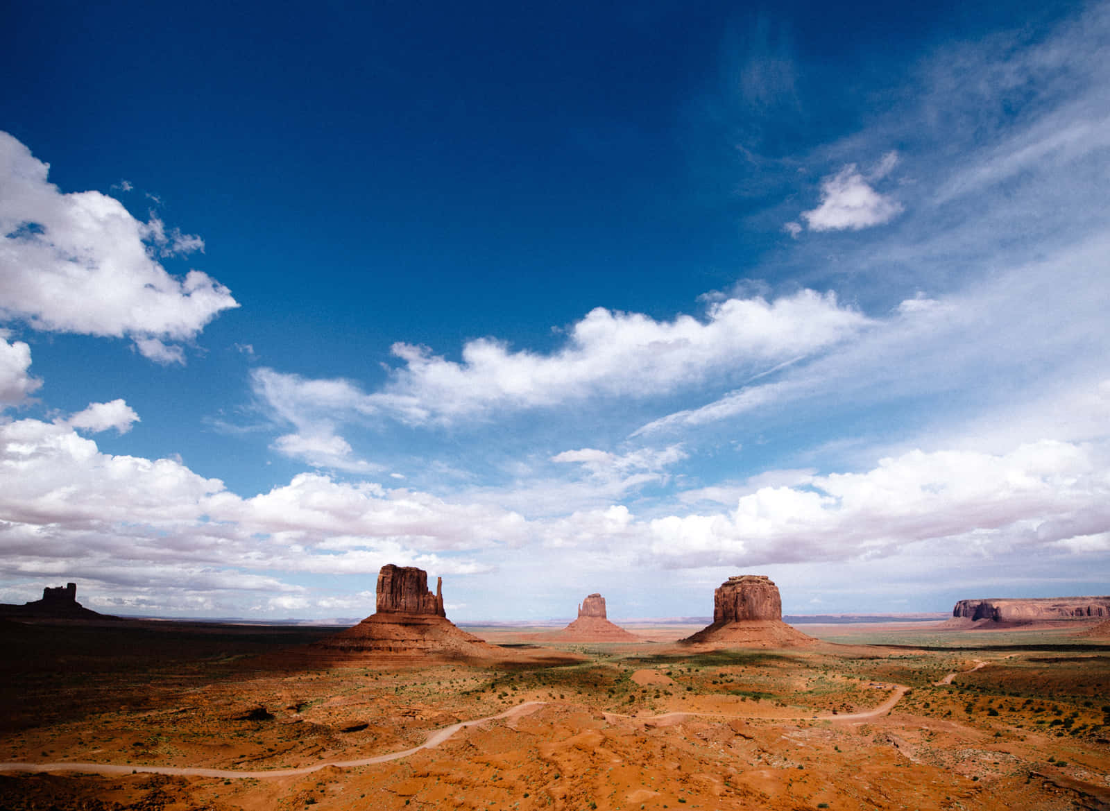 Monument Valley Navajo Tribal Park, red rock buttes, sunset, HD Desktop Wallpaper