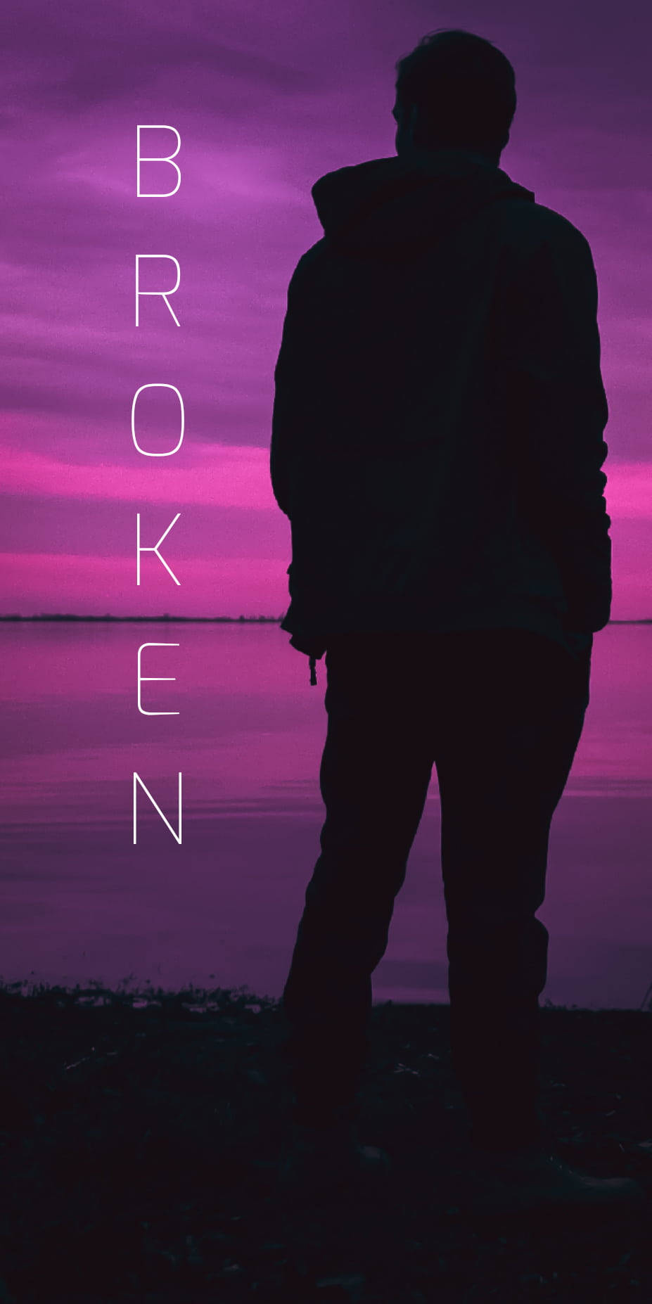 Mood Off, purple sky, vibrant purple sunset, HD Phone Wallpaper